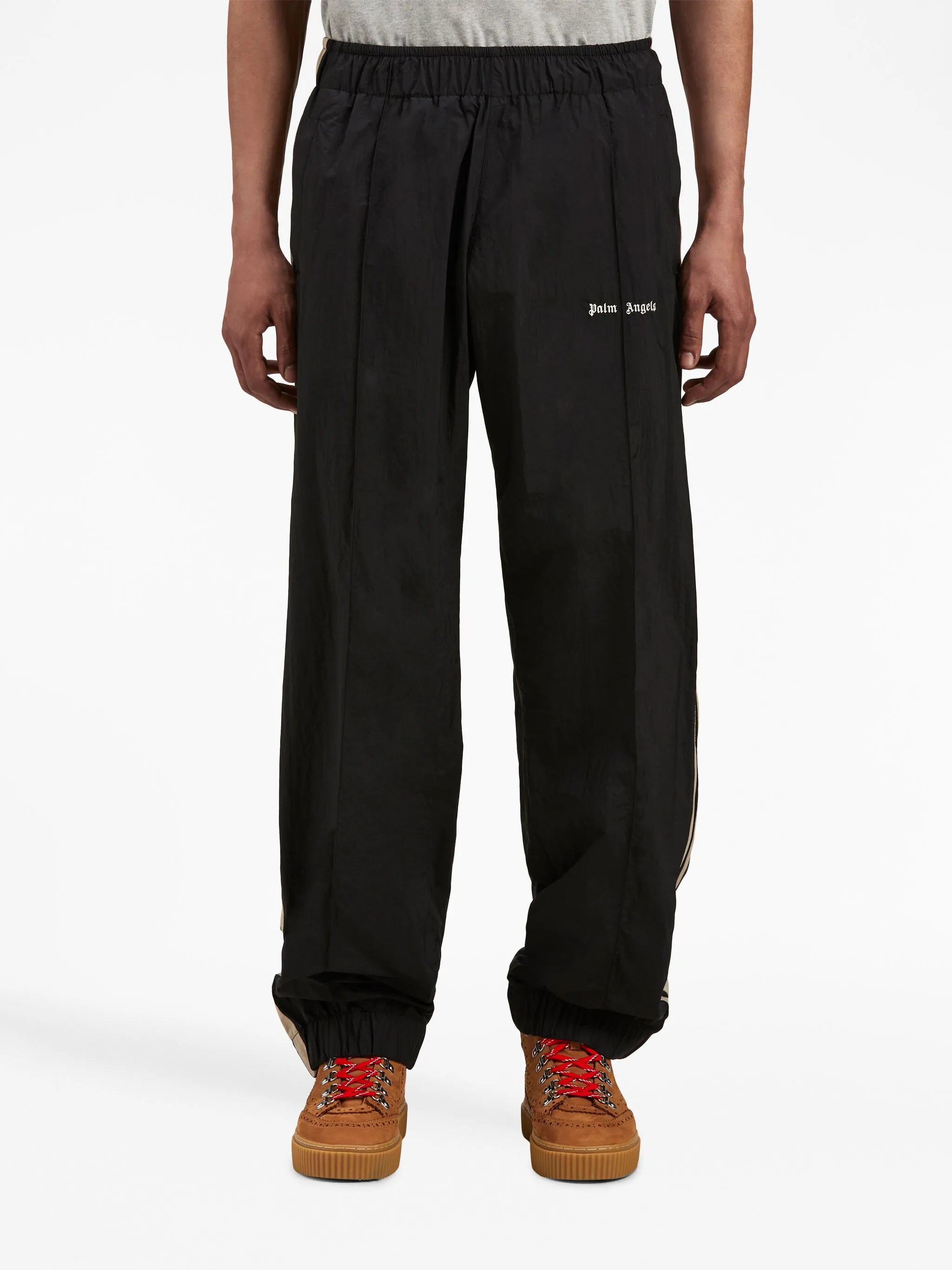 logo-print side-stripe track pants