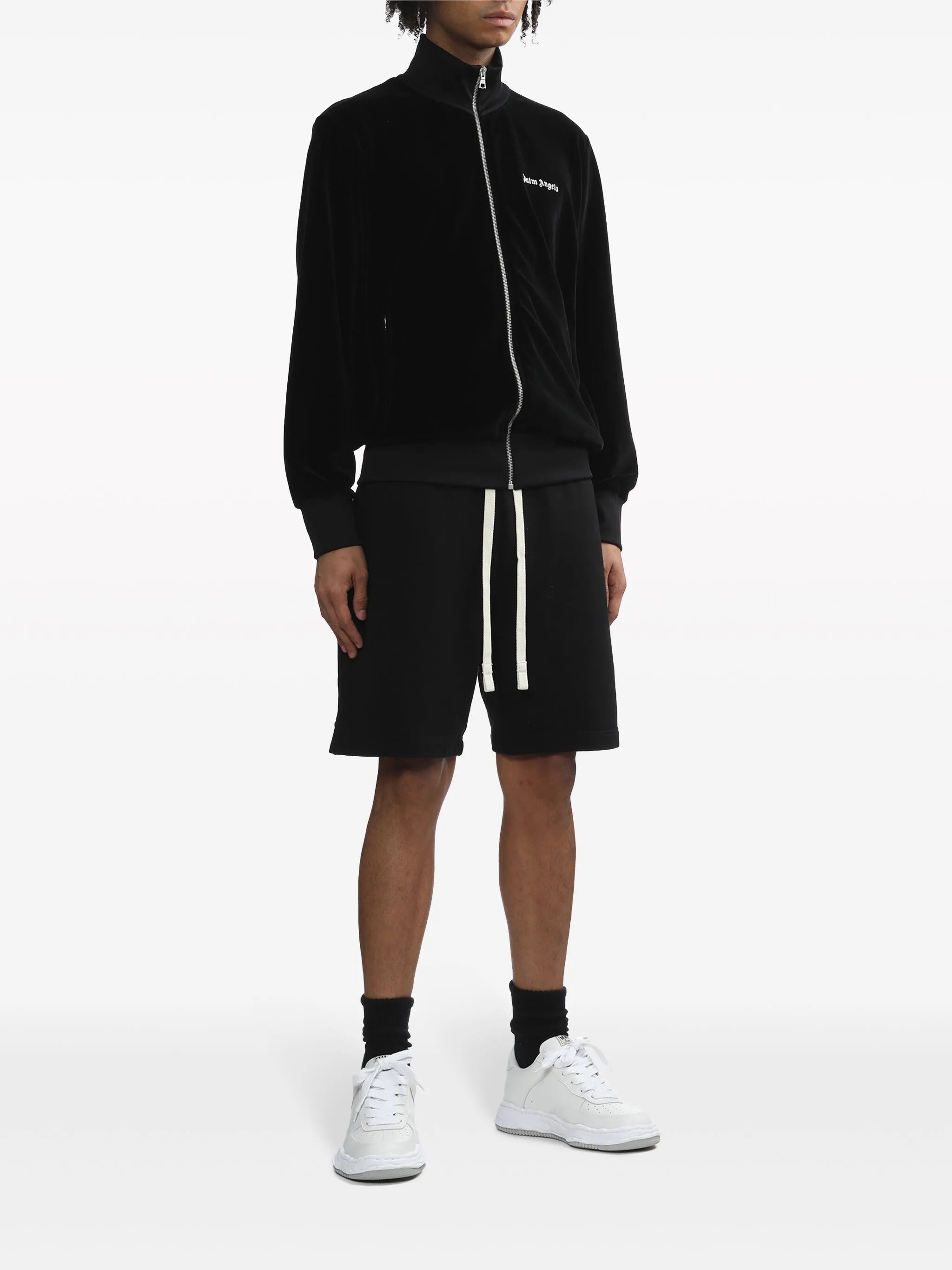 logo-print track jacket