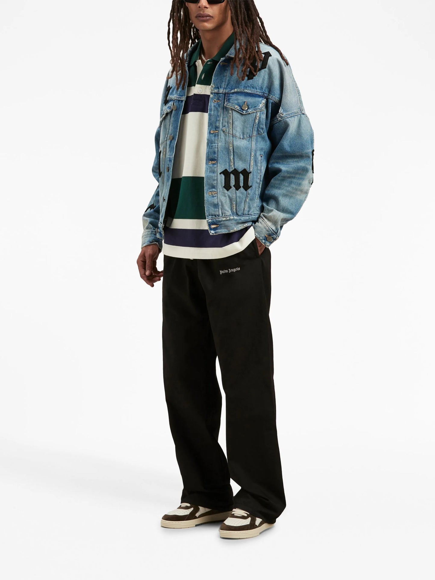 logo-print drawstring track pants