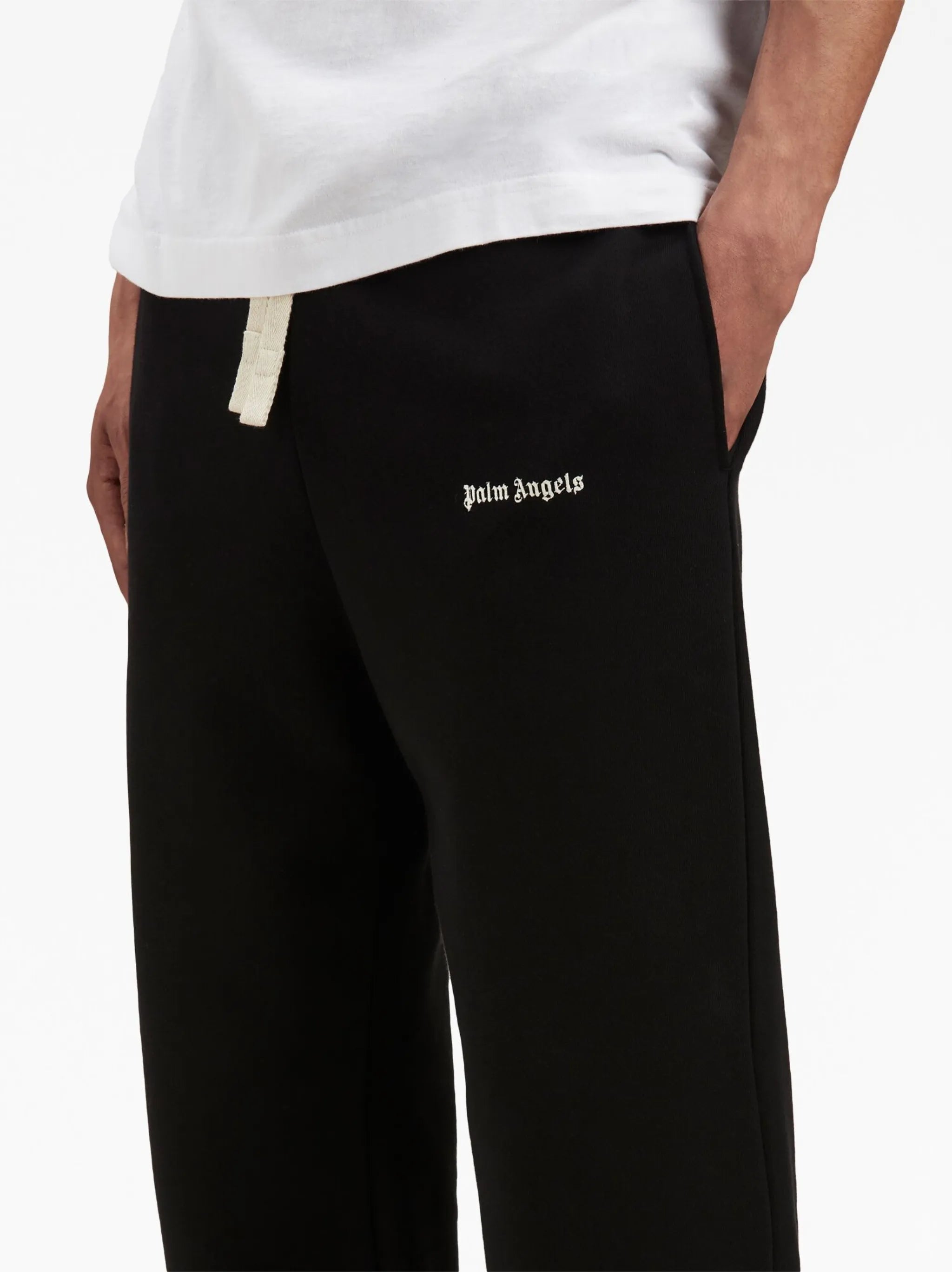 embroidered-logo track pants