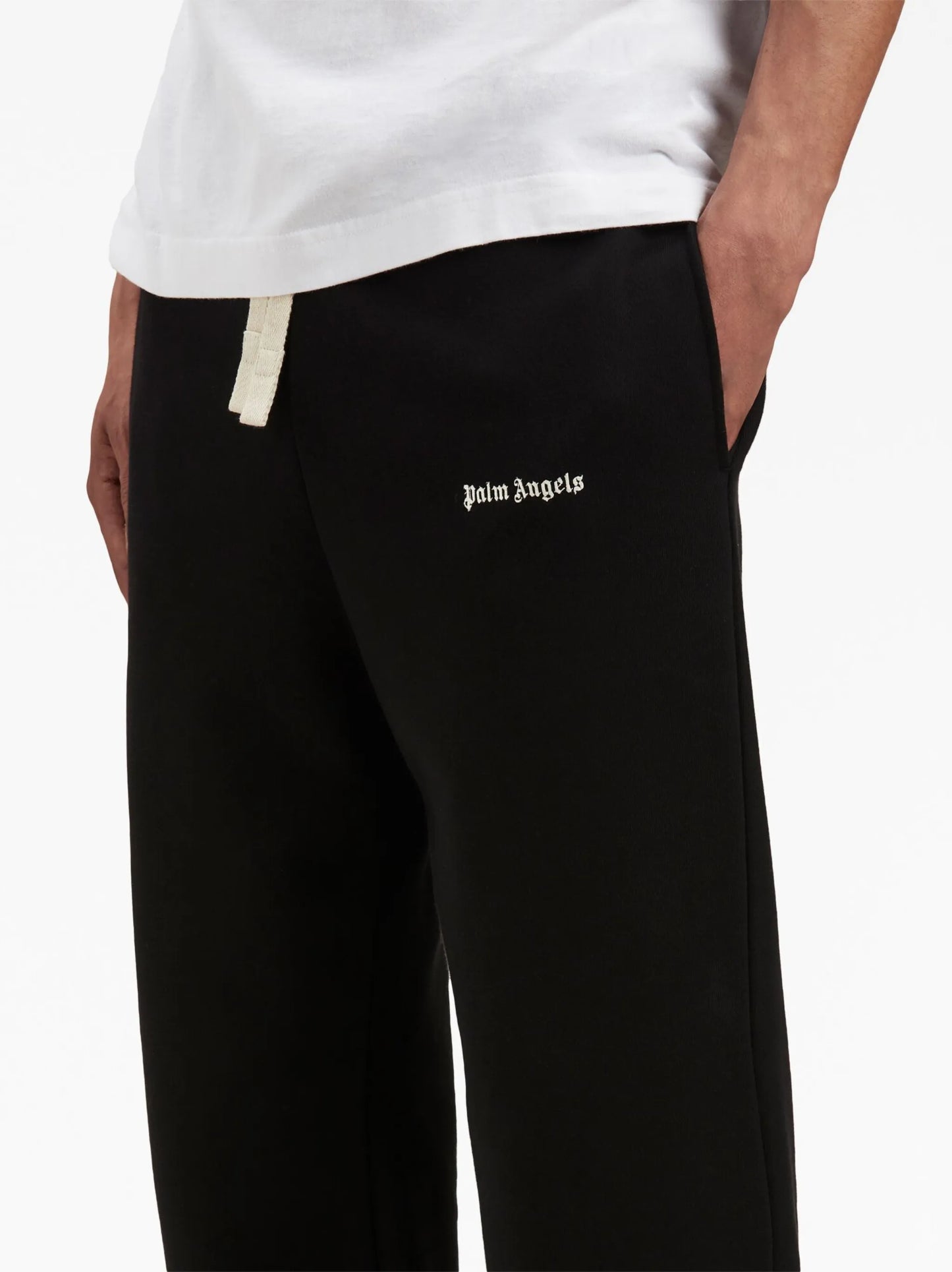 embroidered-logo track pants