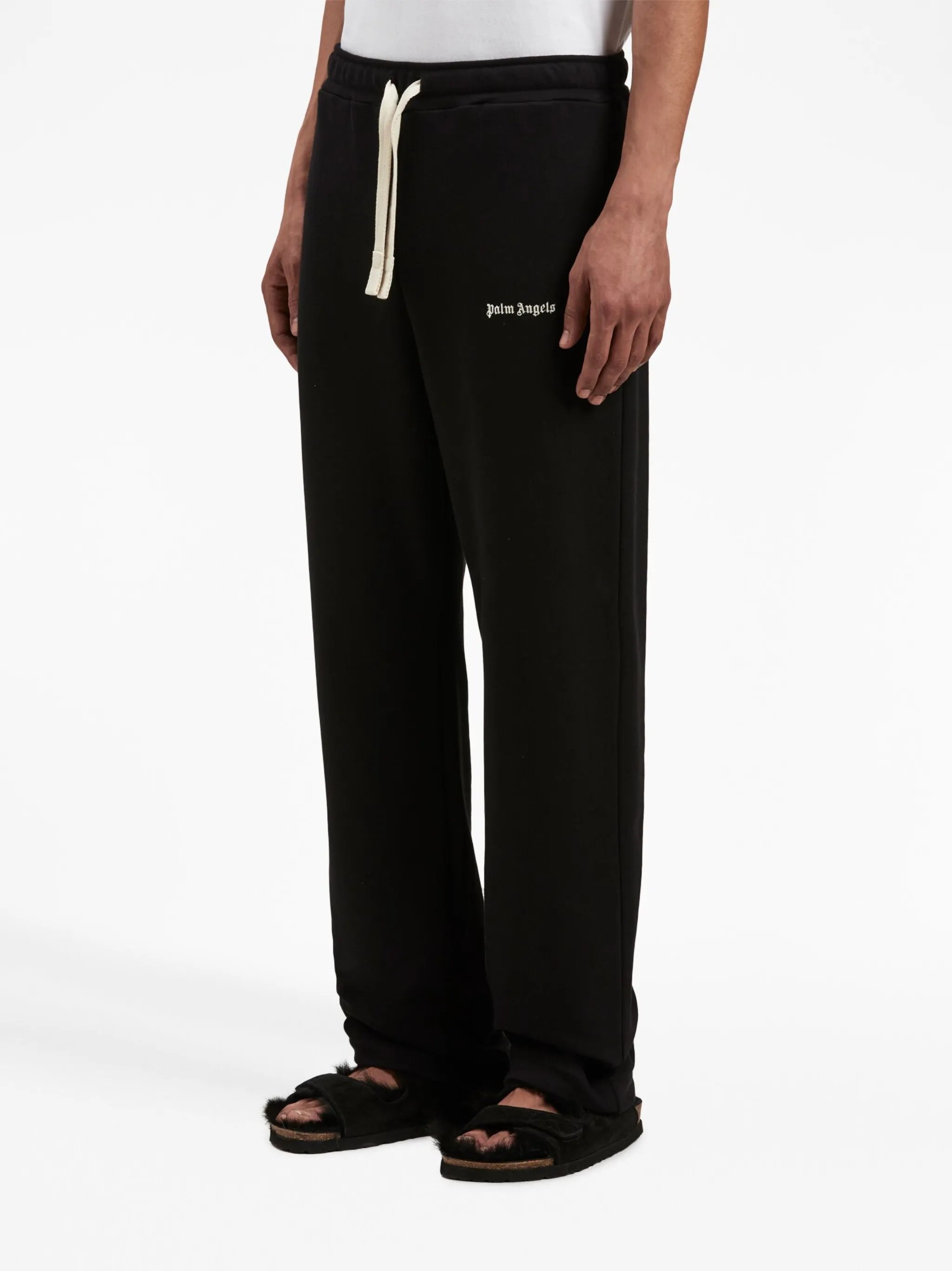 embroidered-logo track pants