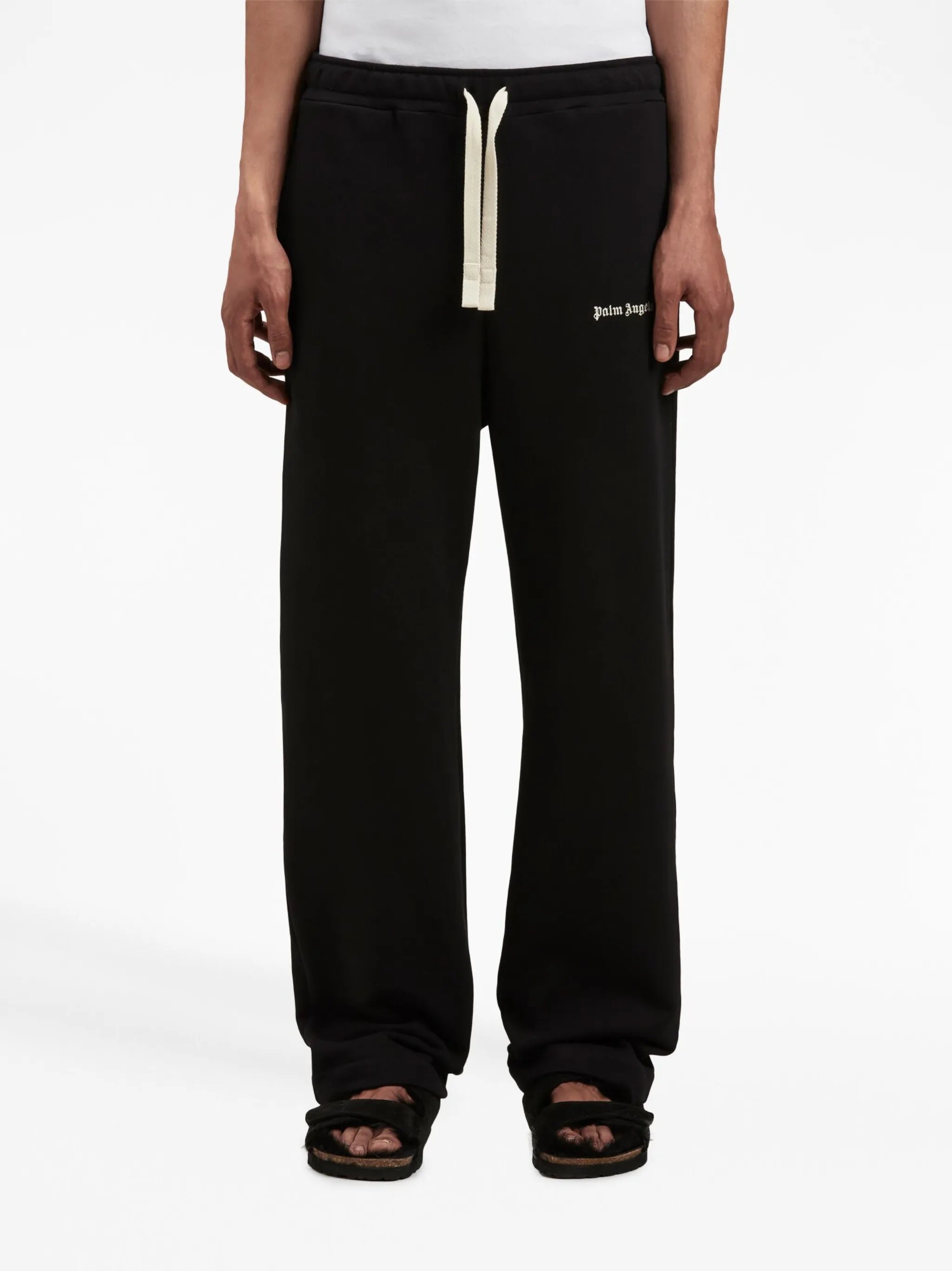 embroidered-logo track pants