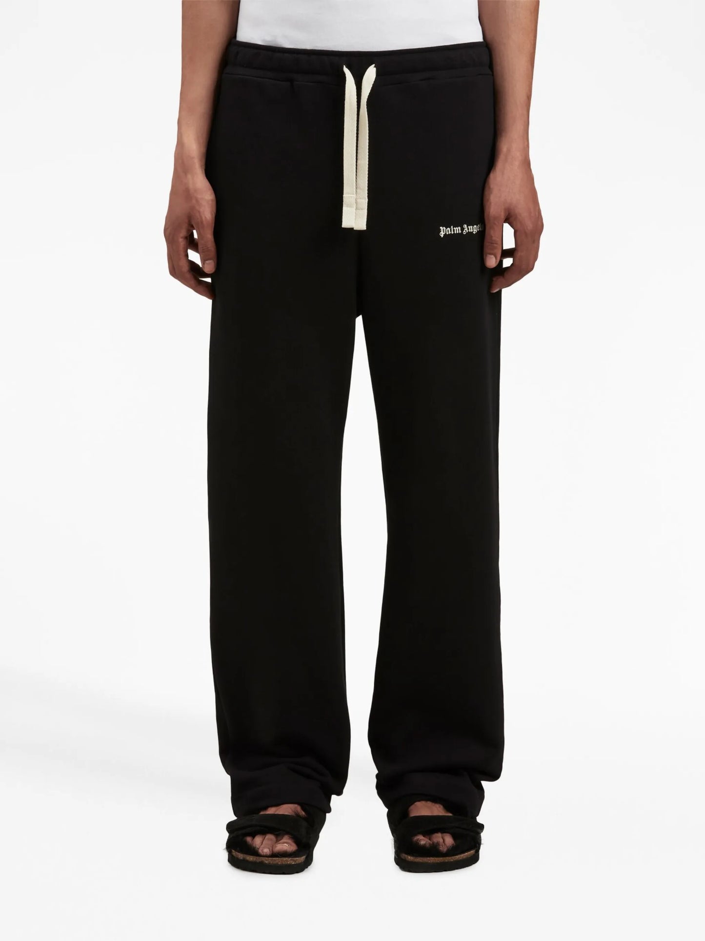 embroidered-logo track pants