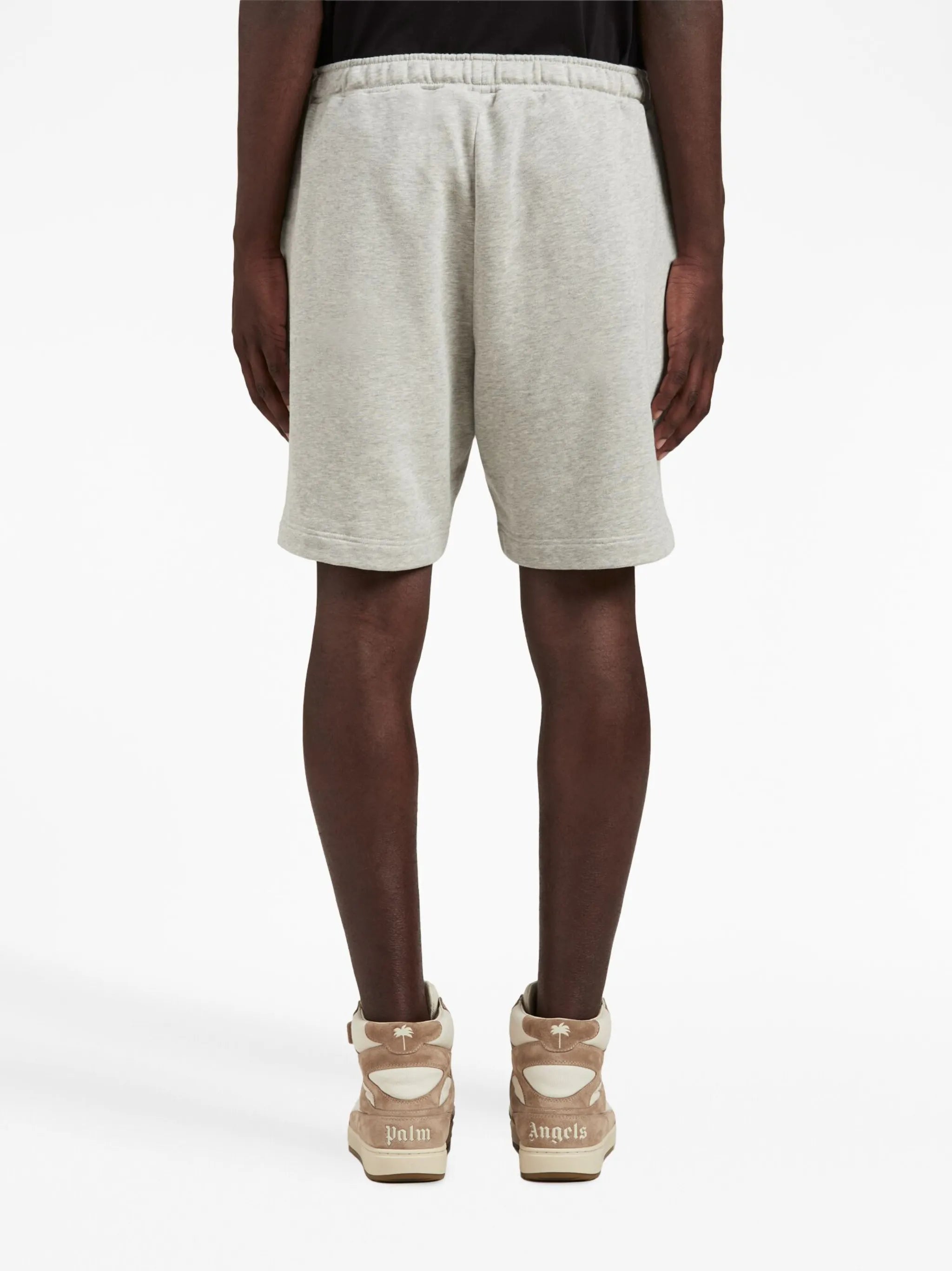 embroidered-logo track shorts