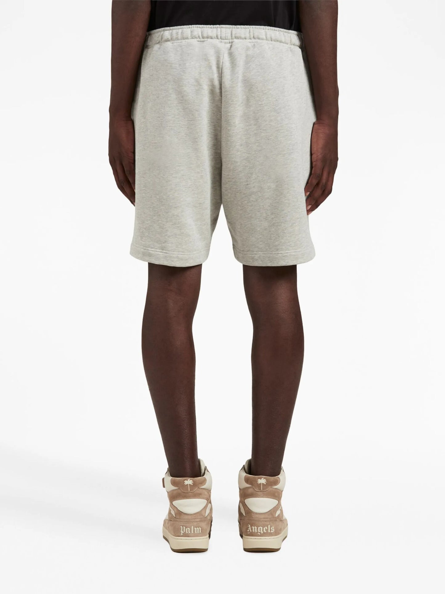 embroidered-logo track shorts