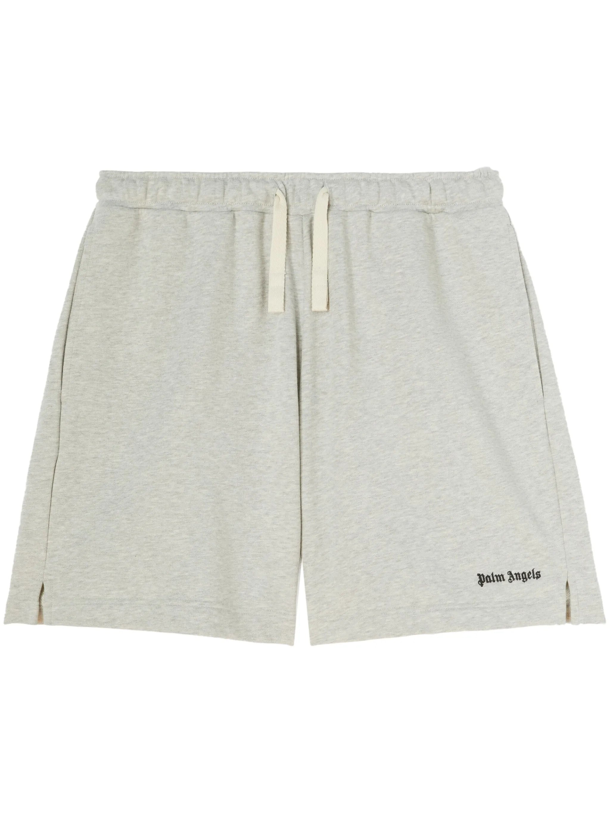 embroidered-logo track shorts