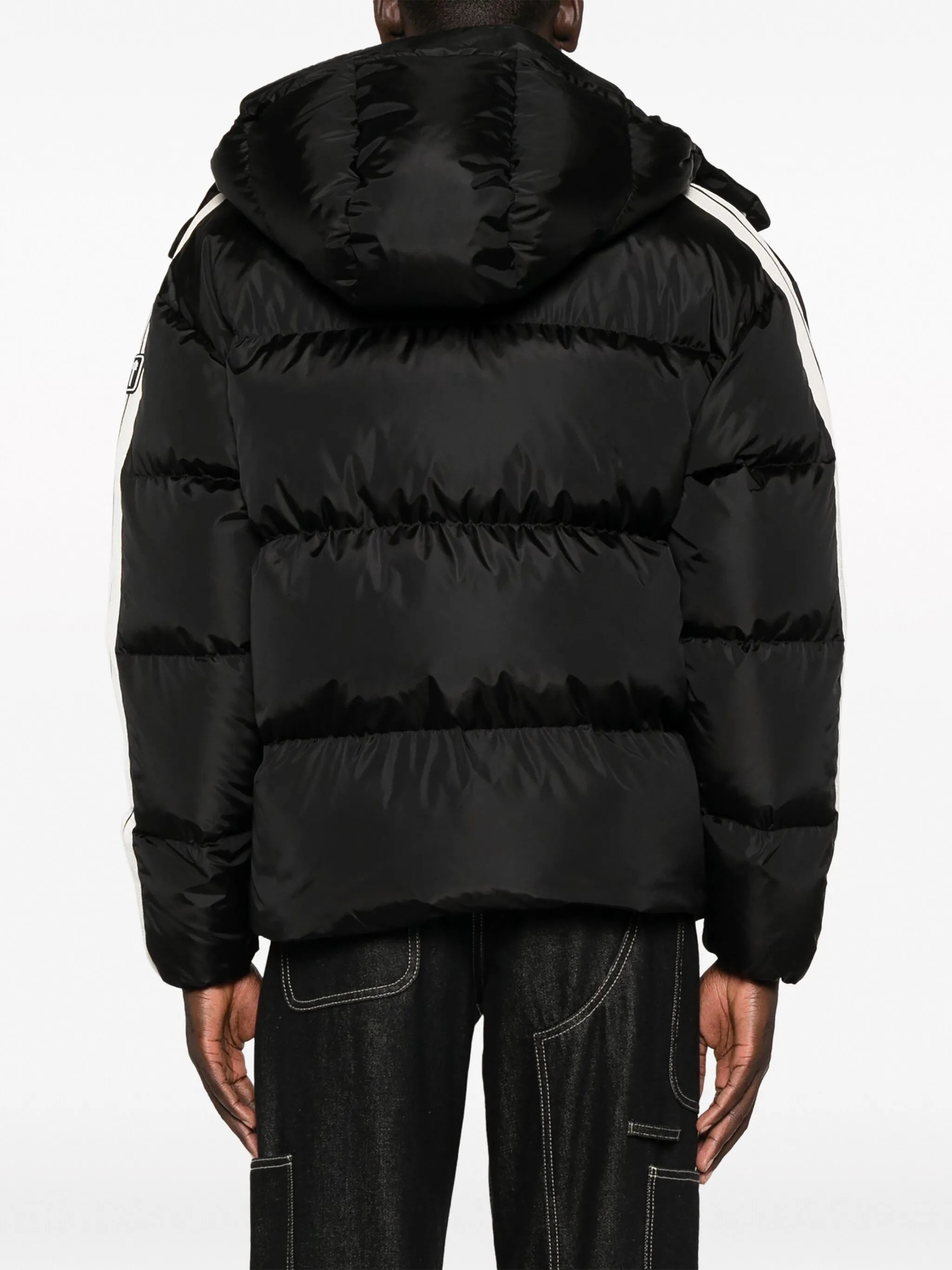 logo-print padded jacket