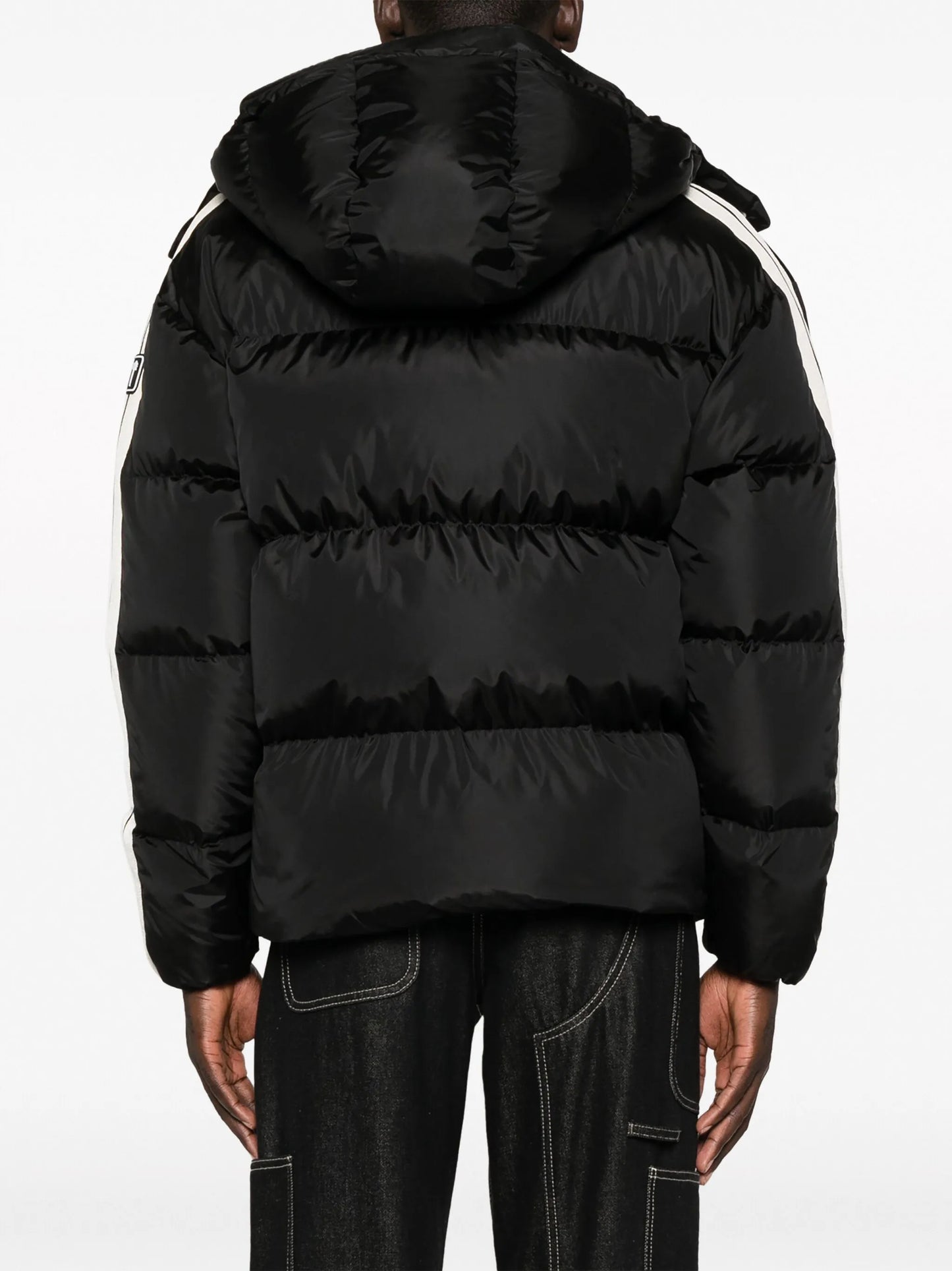 logo-print padded jacket