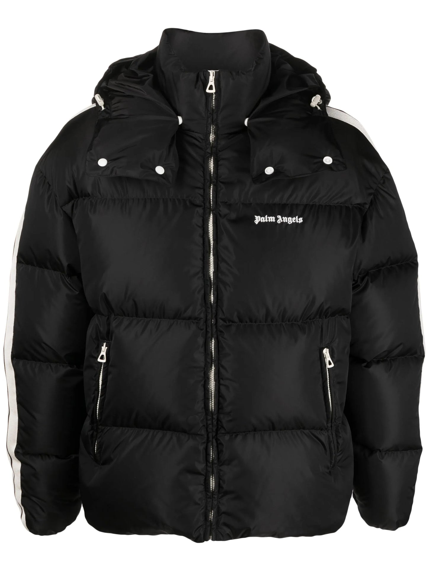 logo-print padded jacket