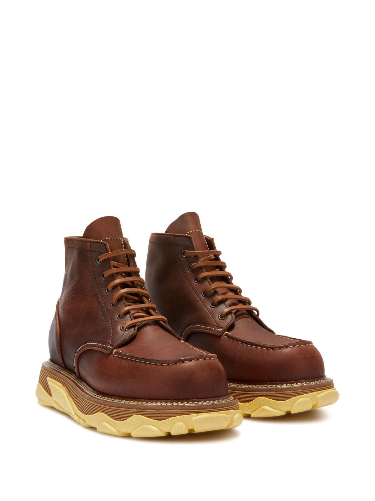 Hybrid lace-up boots
