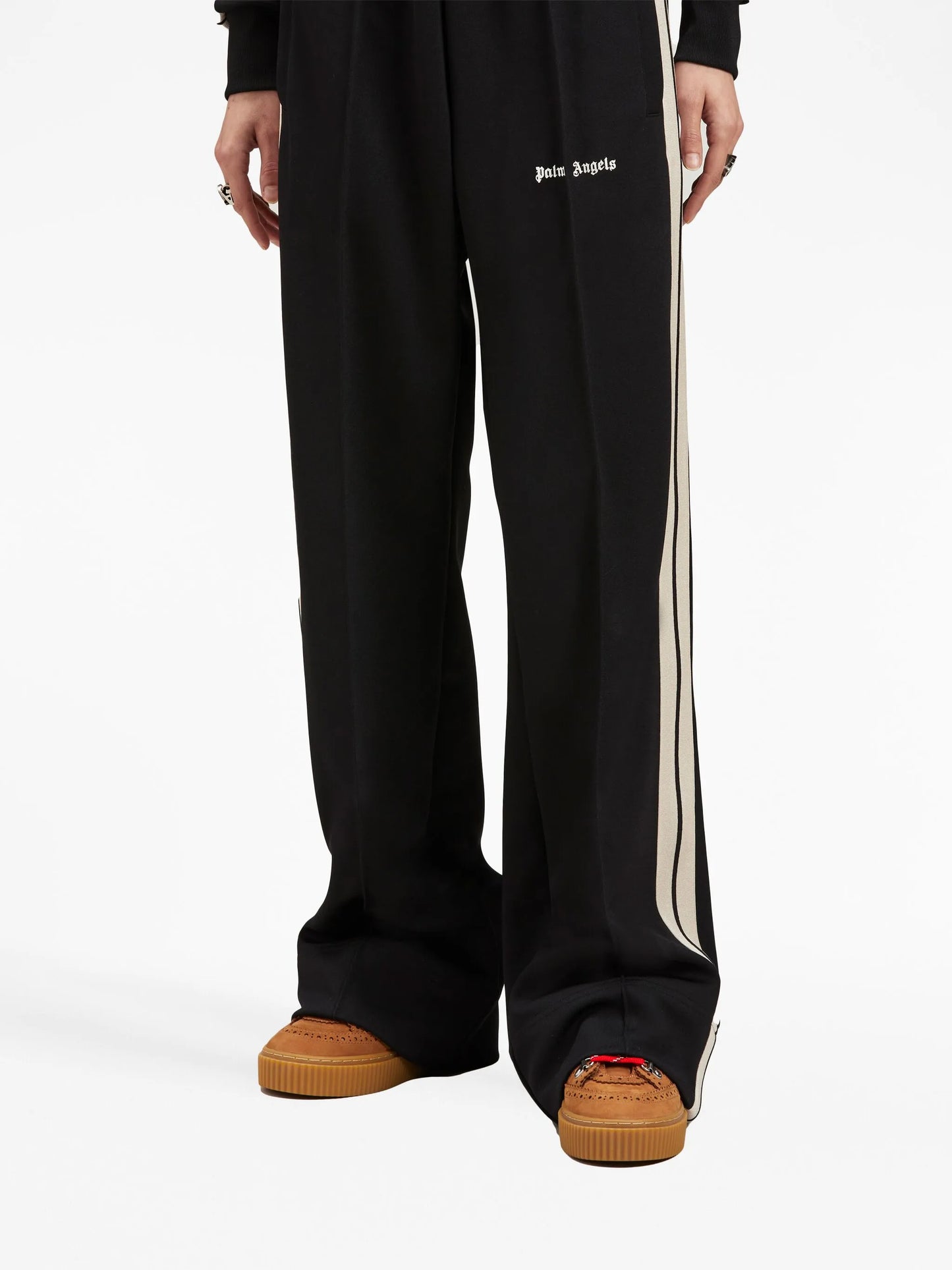 stripe-detail loose-fit track pants