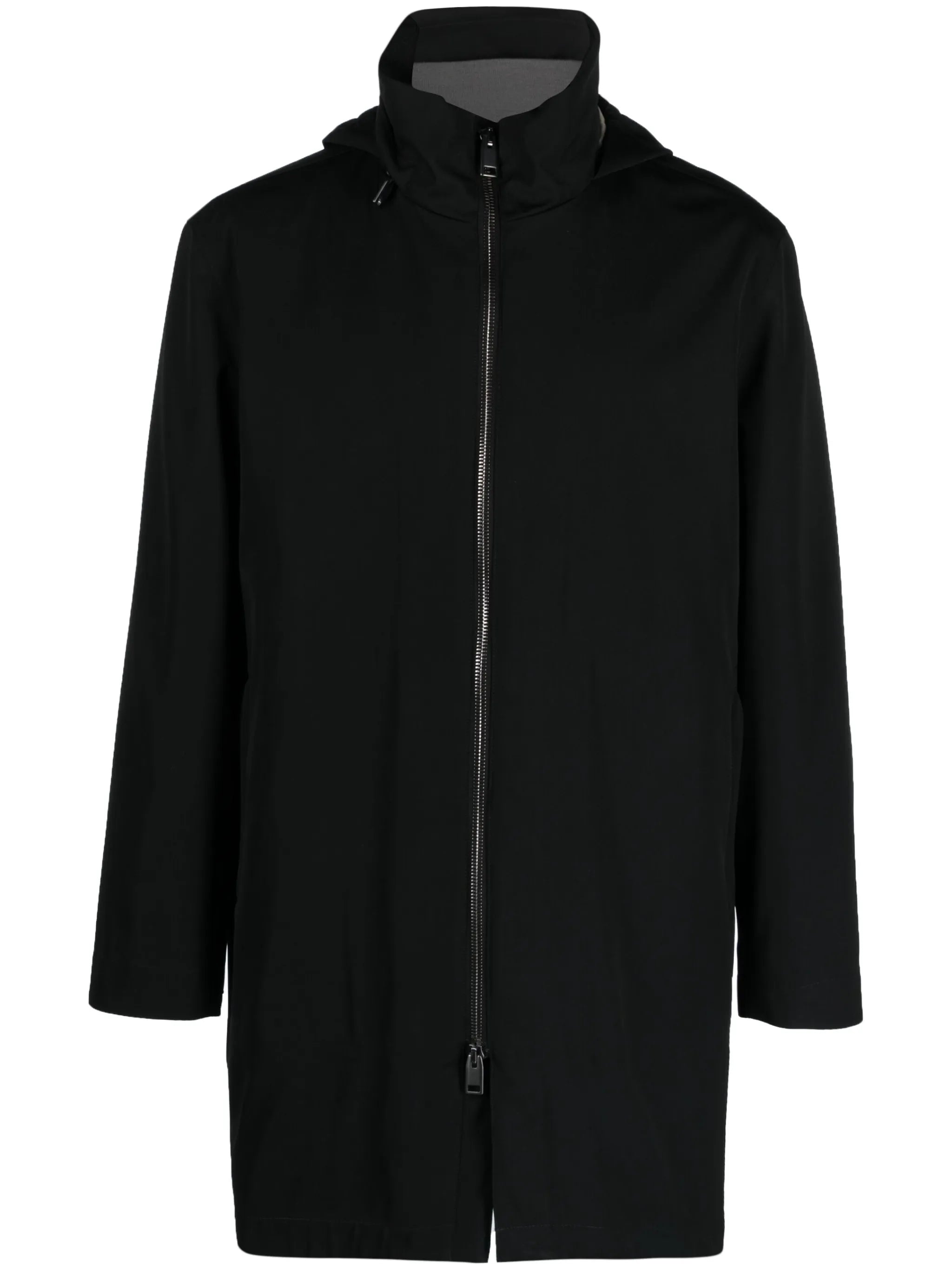 hooded cashmere-blend parka coat