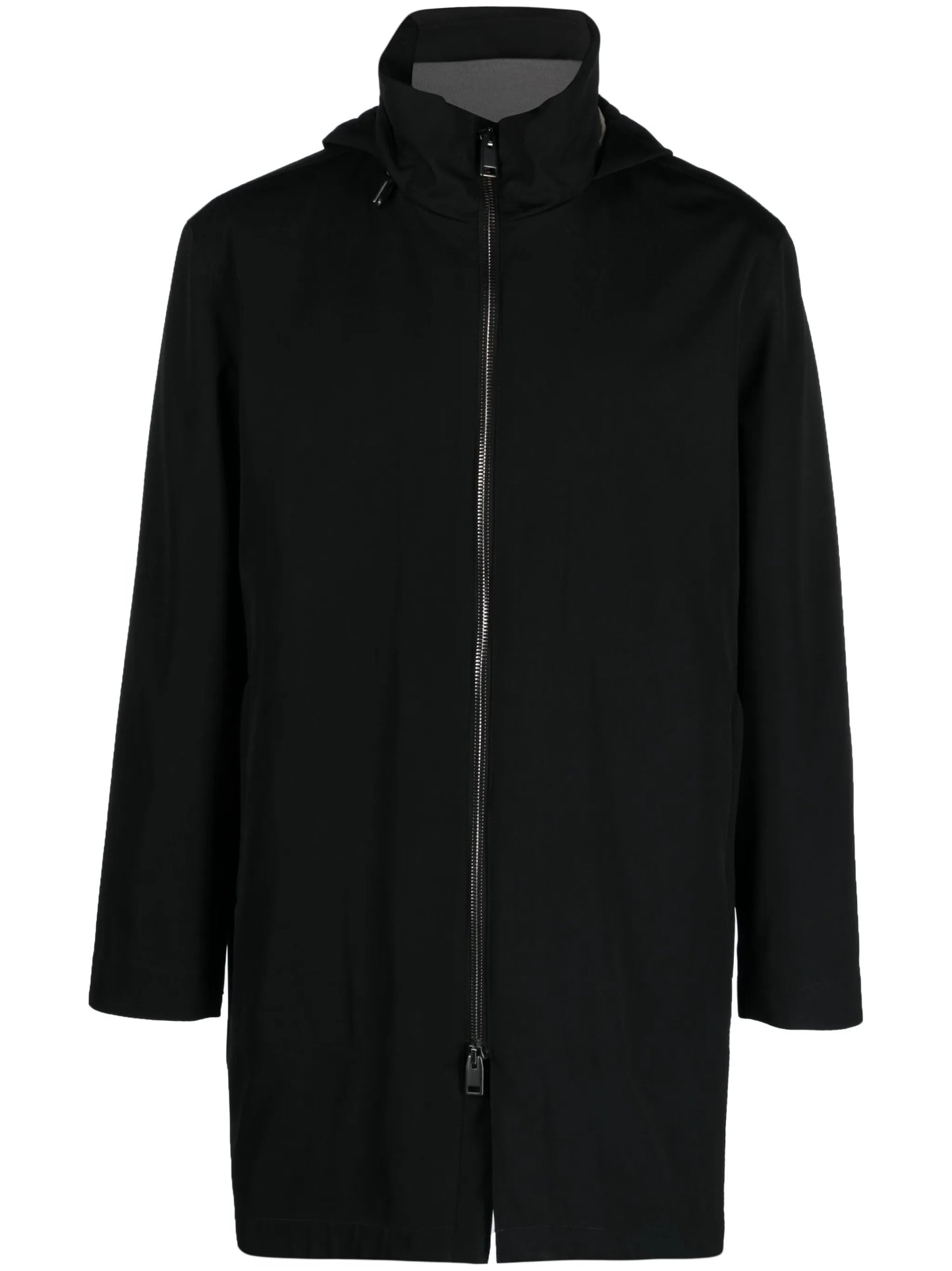 hooded cashmere-blend parka coat