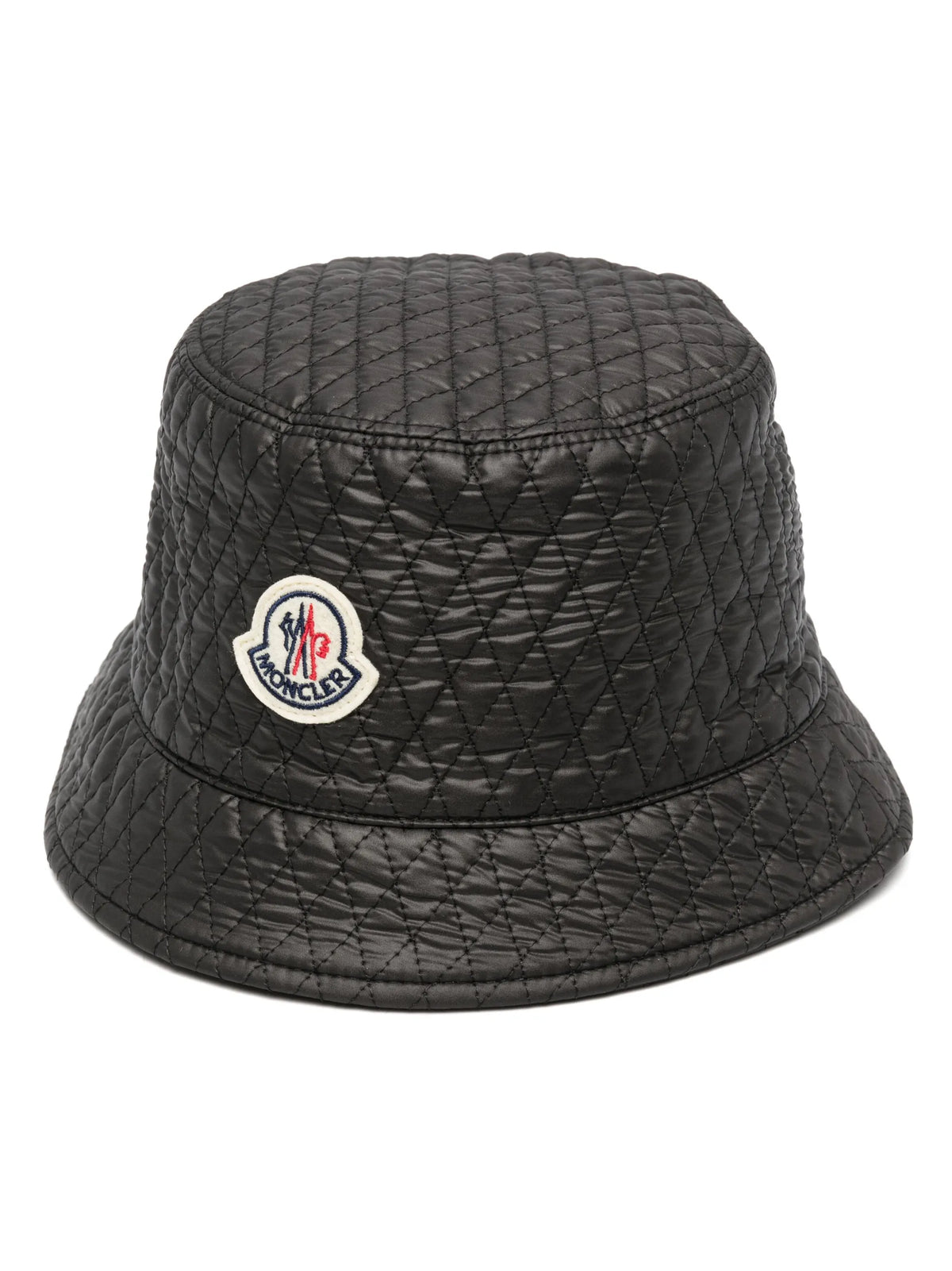 logo-patch quilted bucket hat