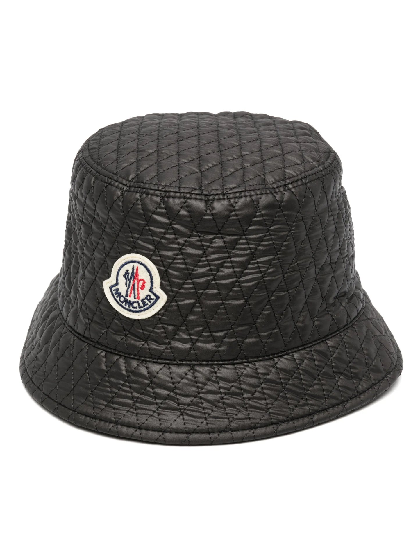 logo-patch quilted bucket hat