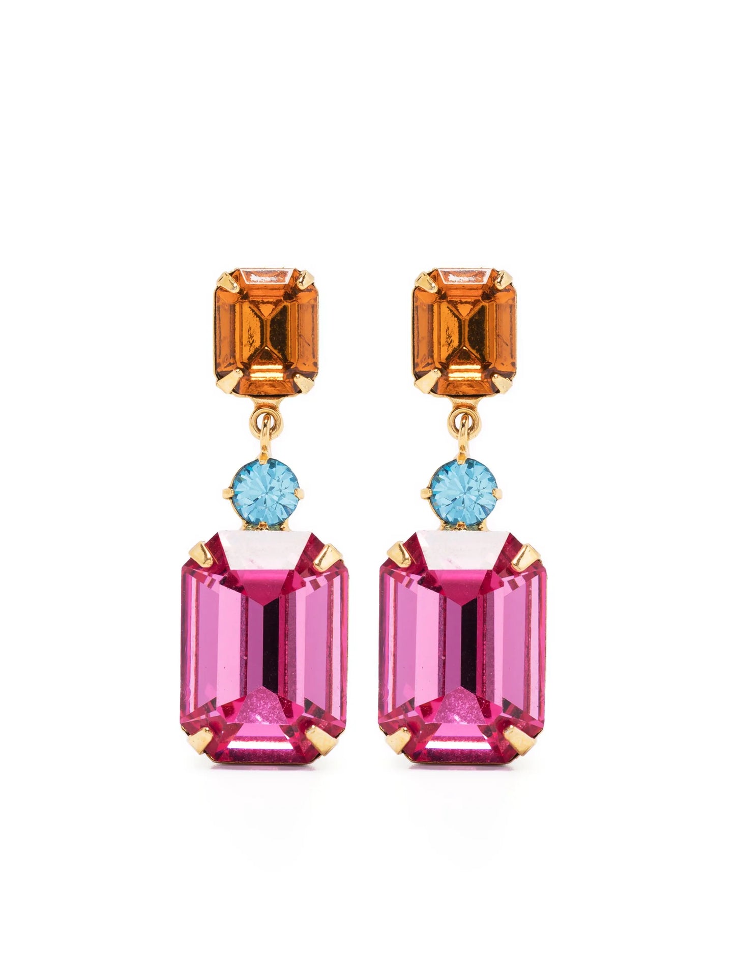Justine crystal-embellished earrings