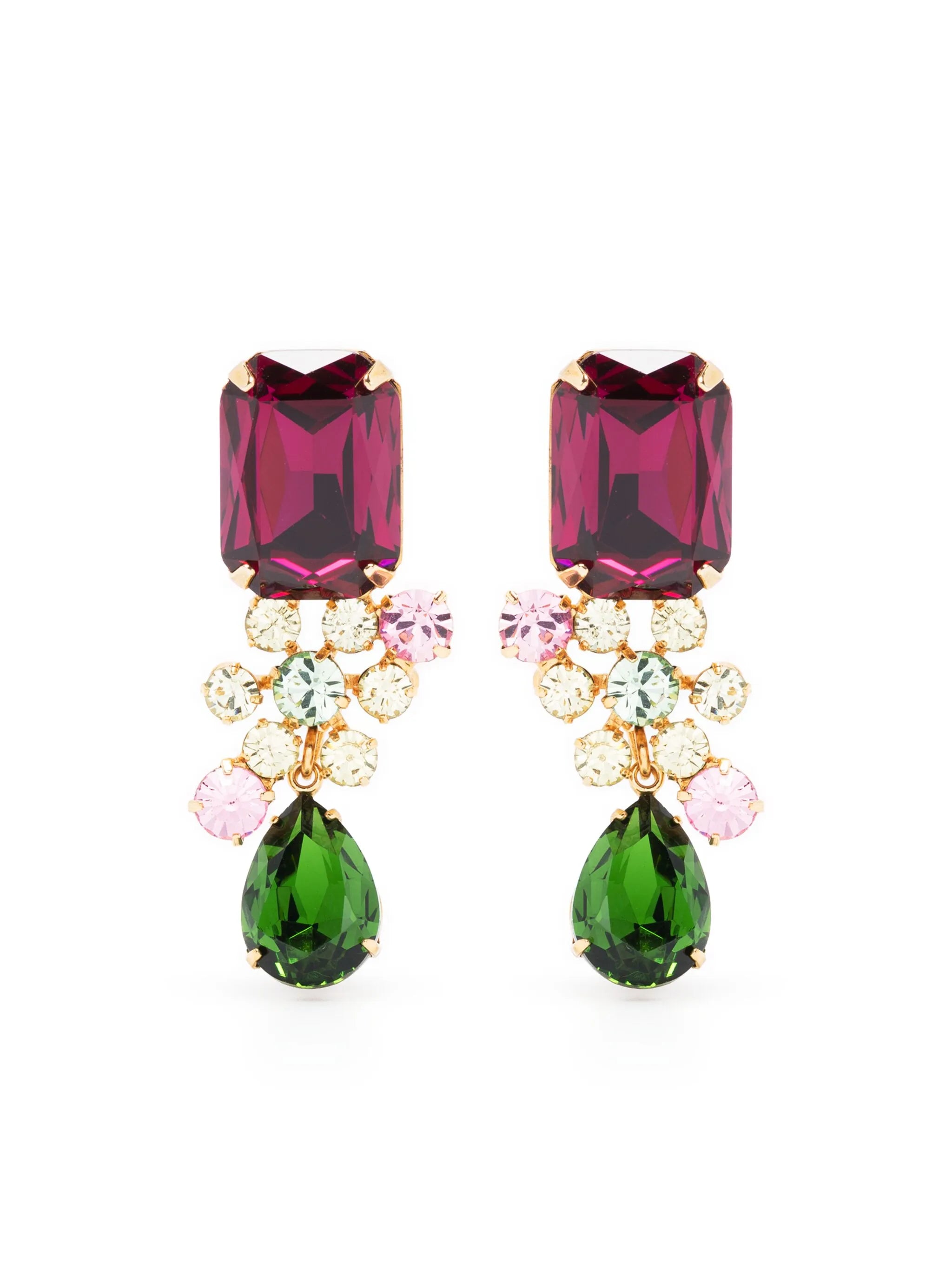 Eliza crystal-embellished earrings