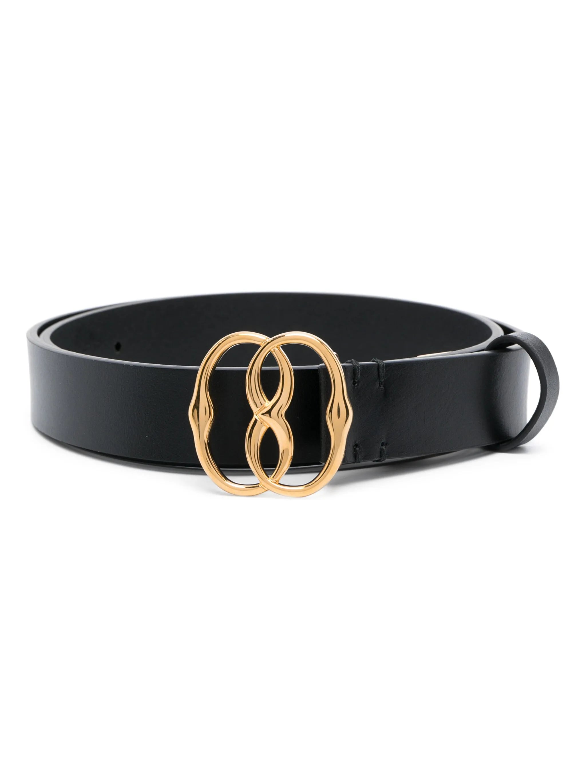 Emblem logo-buckle belt