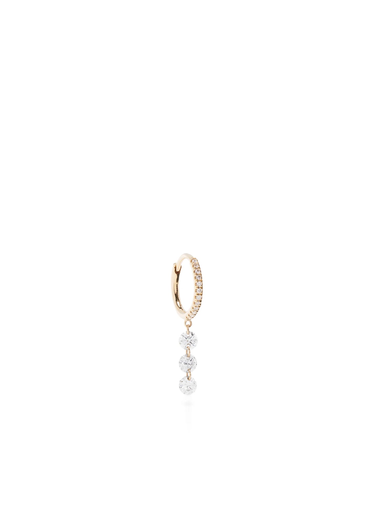 18kt yellow gold diamond drop earring