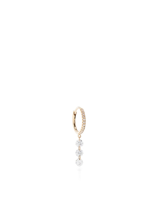 18kt yellow gold diamond drop earring