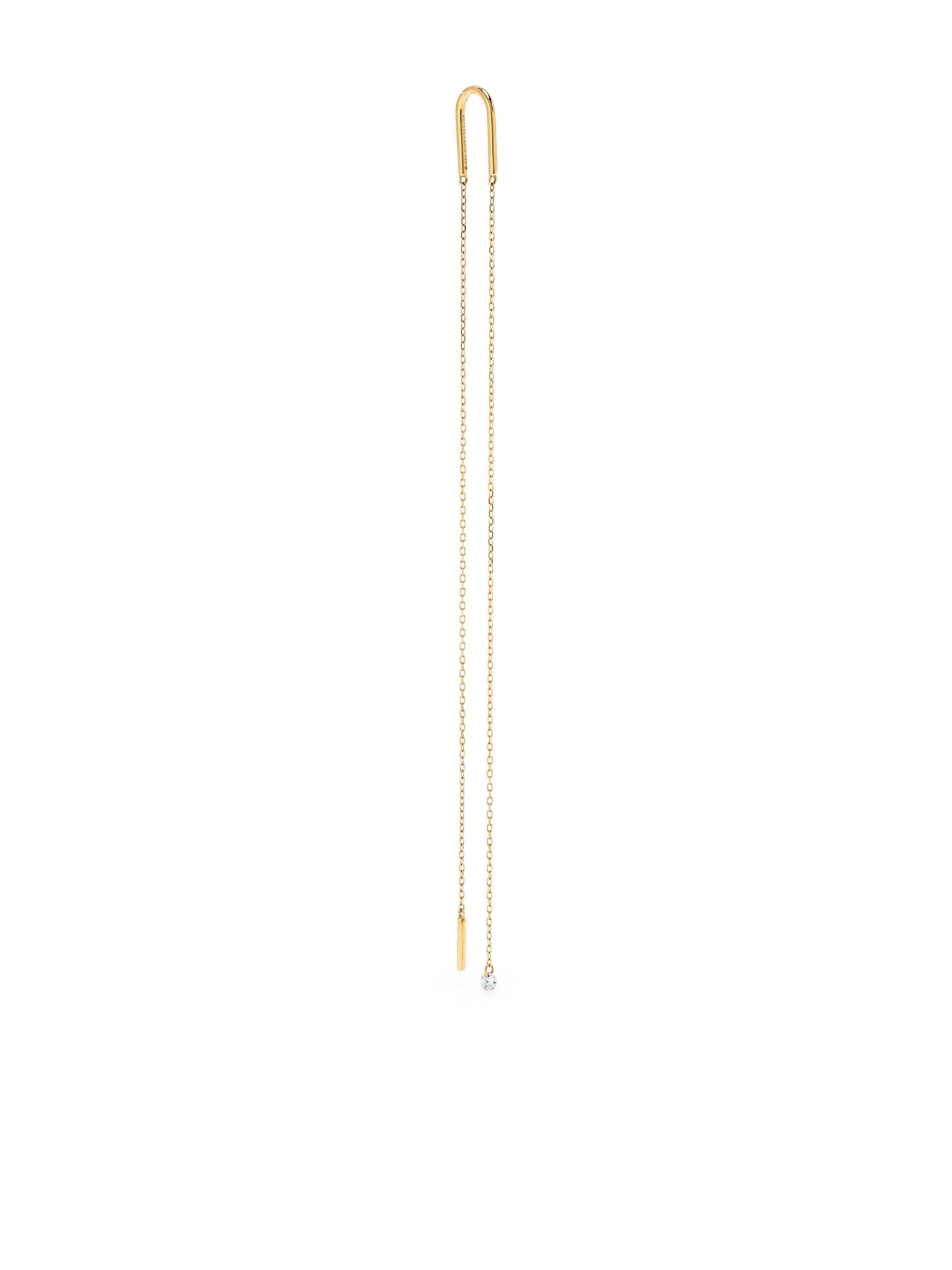 18kt yellow gold Danaé diamond earring