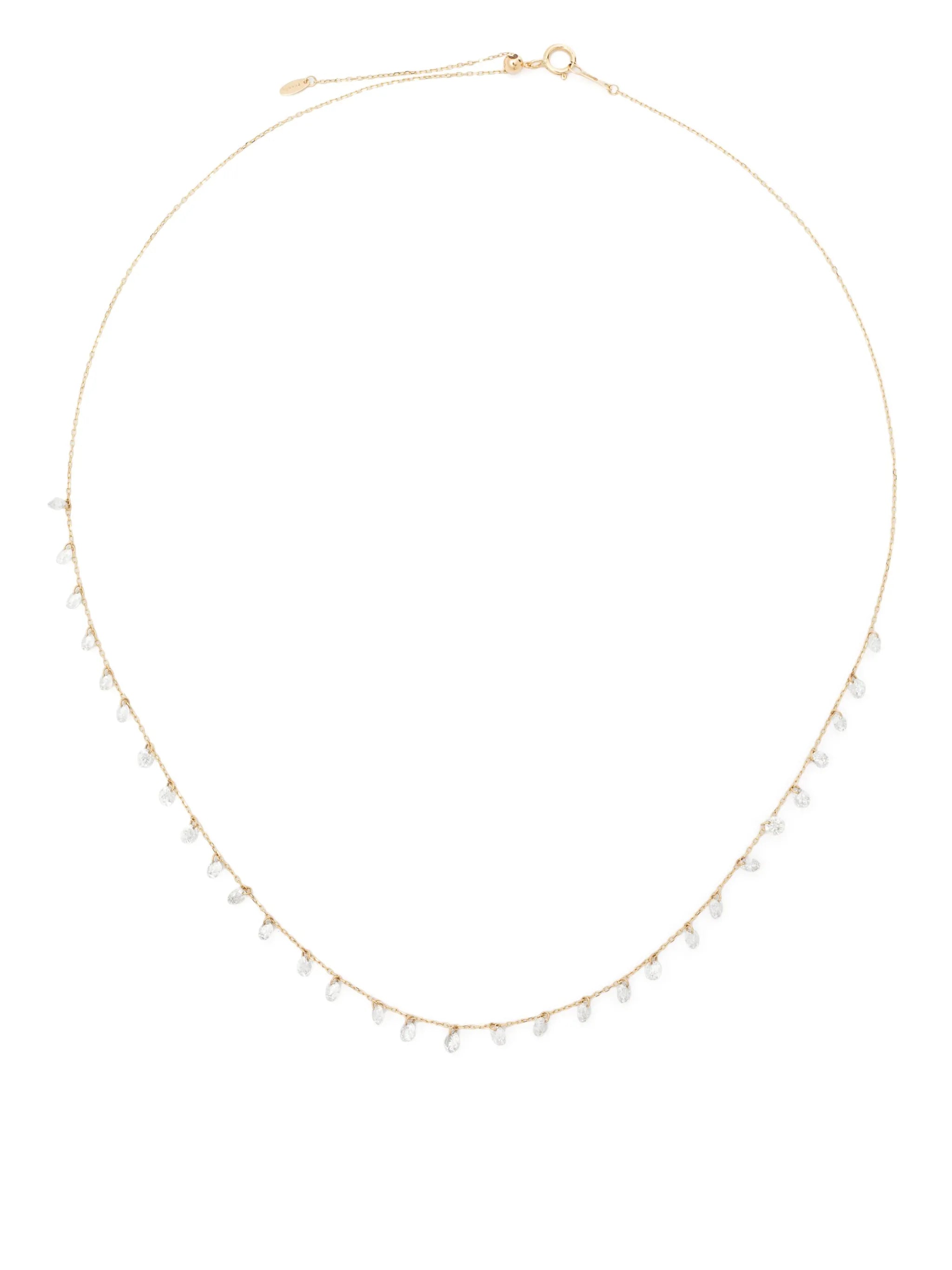 18kt yellow gold Danae diamond necklace