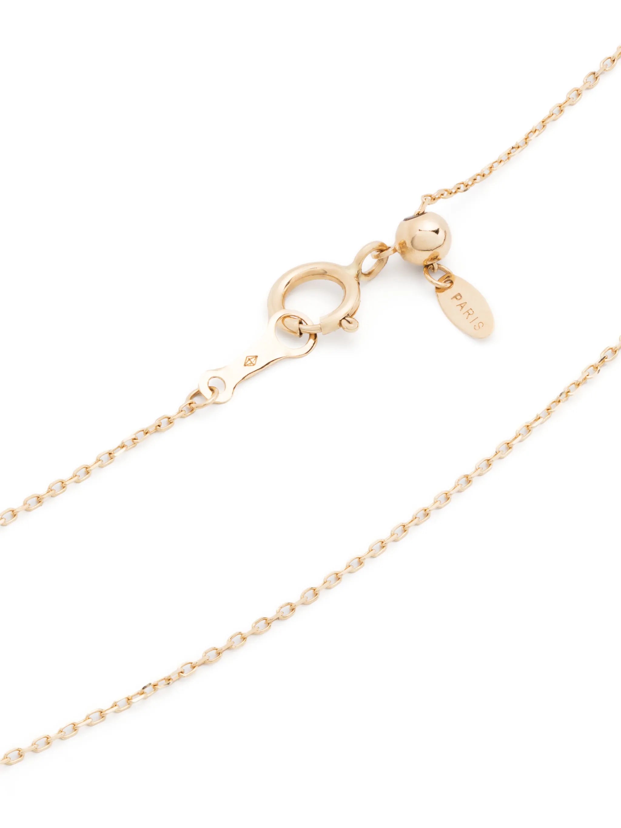 18kt yellow gold Danae diamond necklace