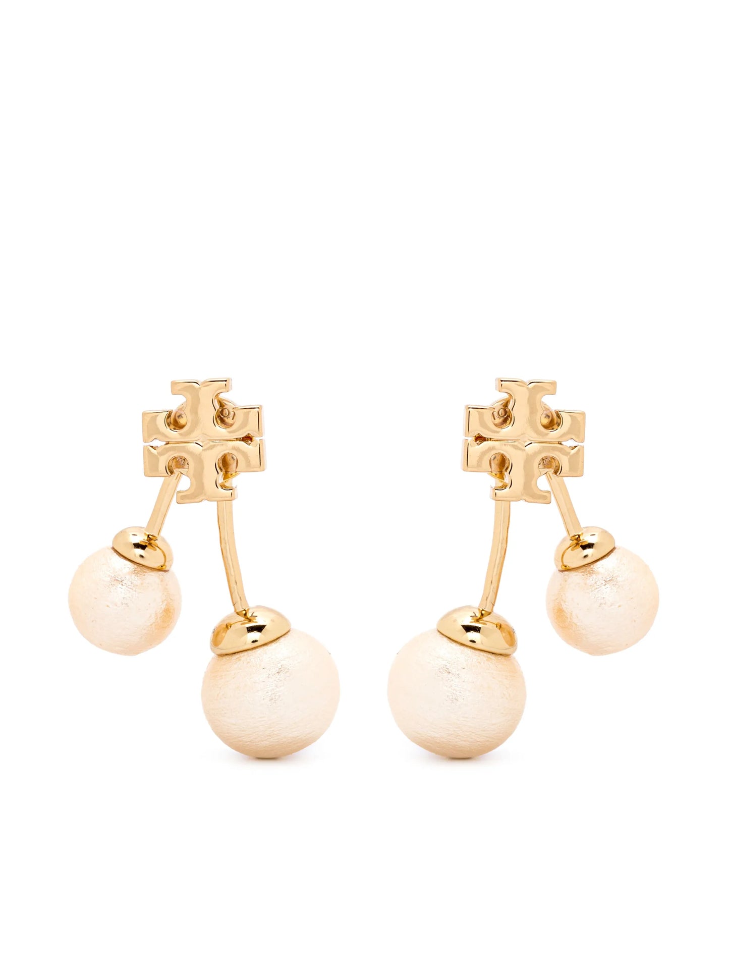 Kira pearl front-back earrings