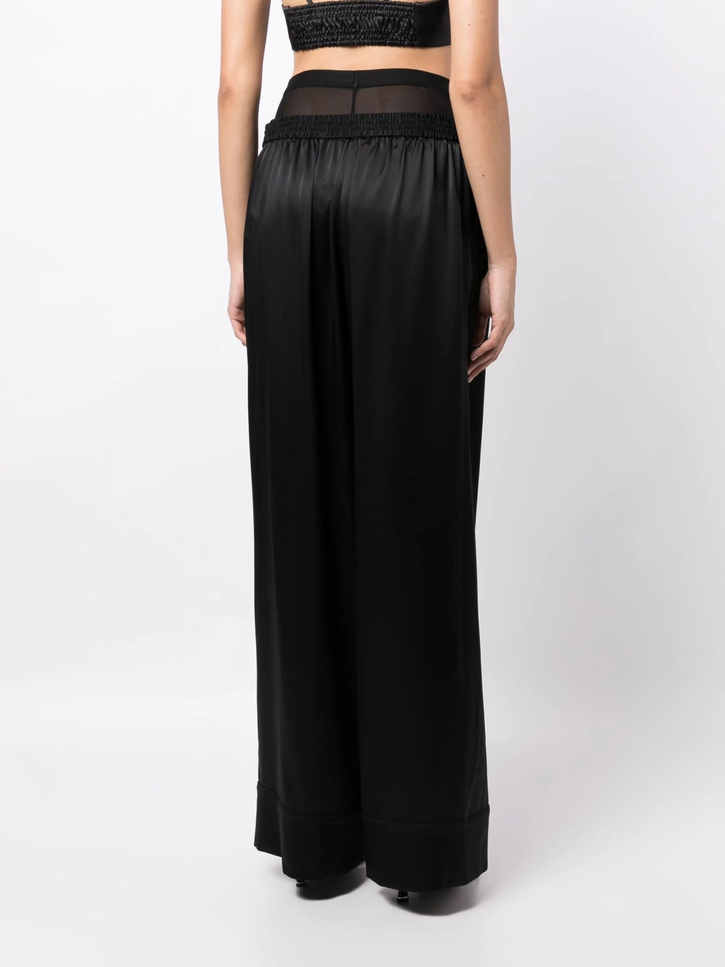 layered mesh boxer trousers