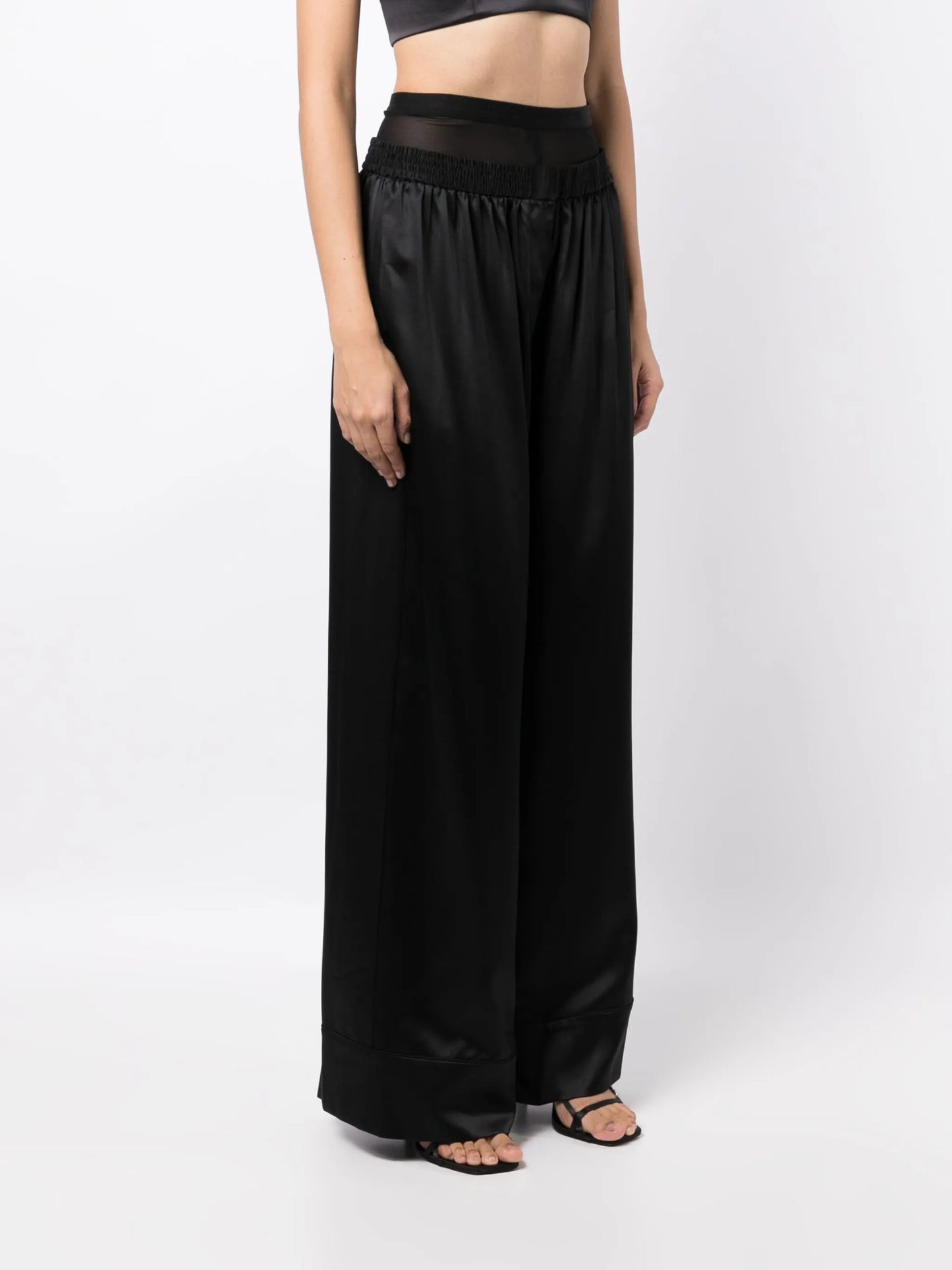layered mesh boxer trousers