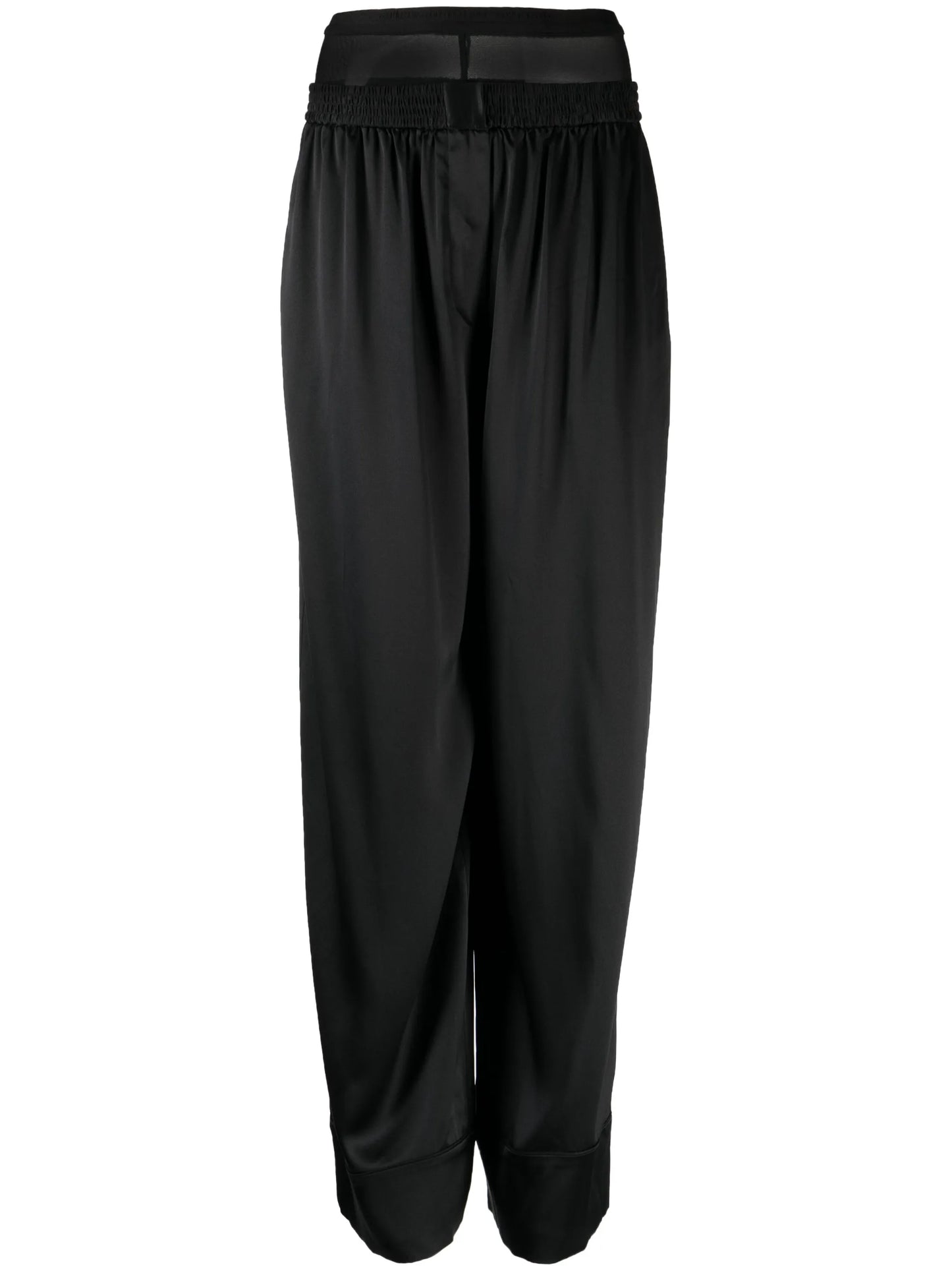 layered mesh boxer trousers
