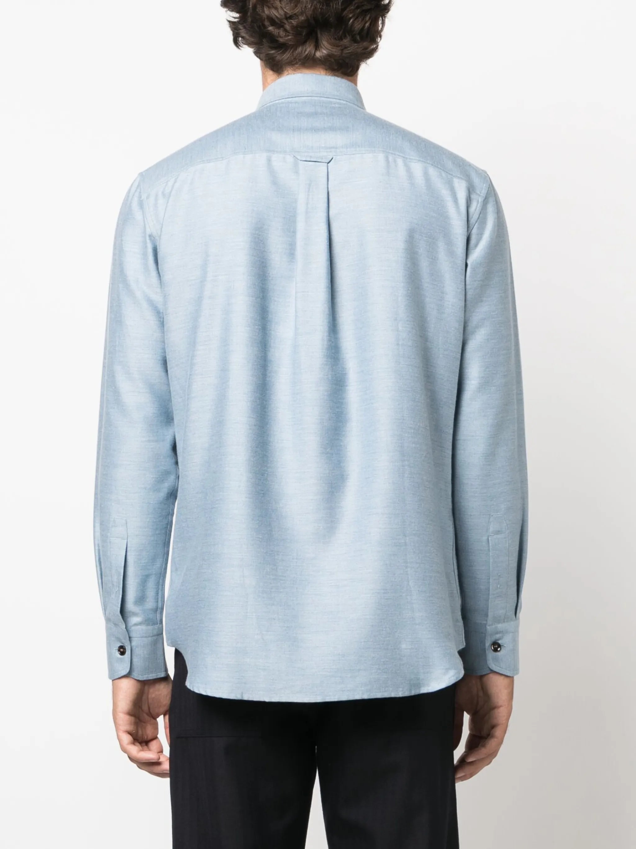 cotton cashmere-blend shirt