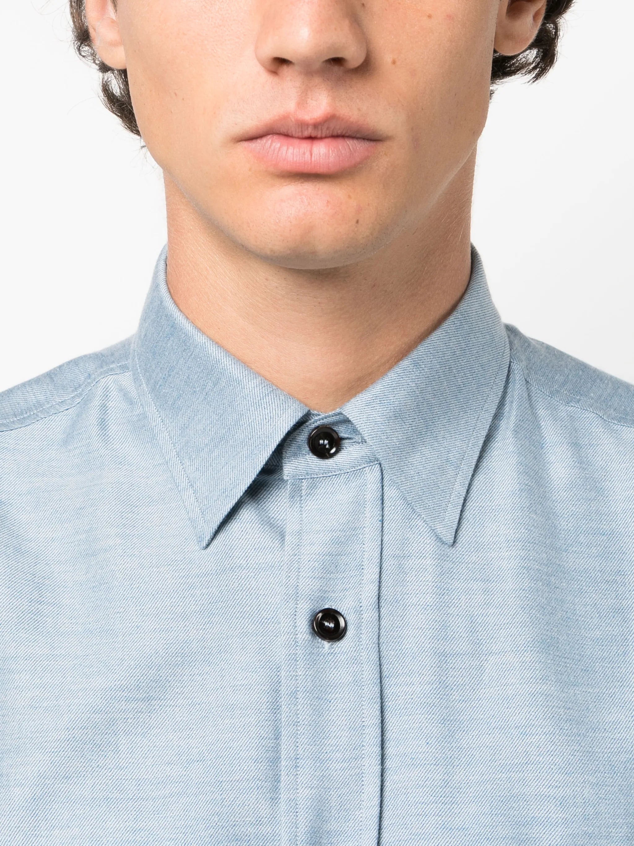 cotton cashmere-blend shirt