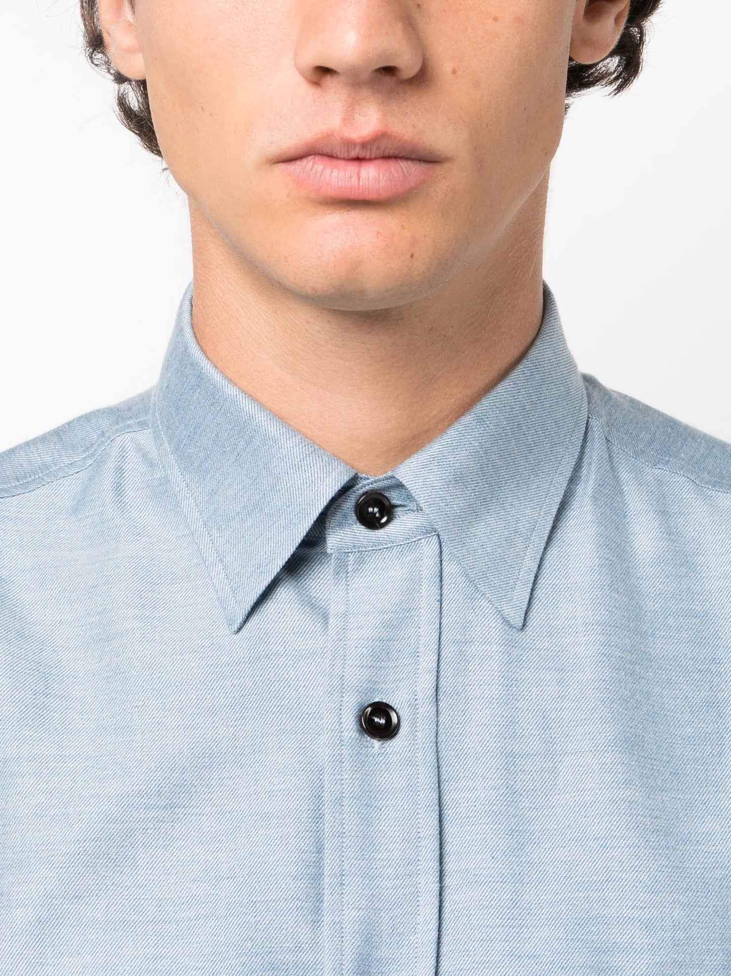 cotton cashmere-blend shirt