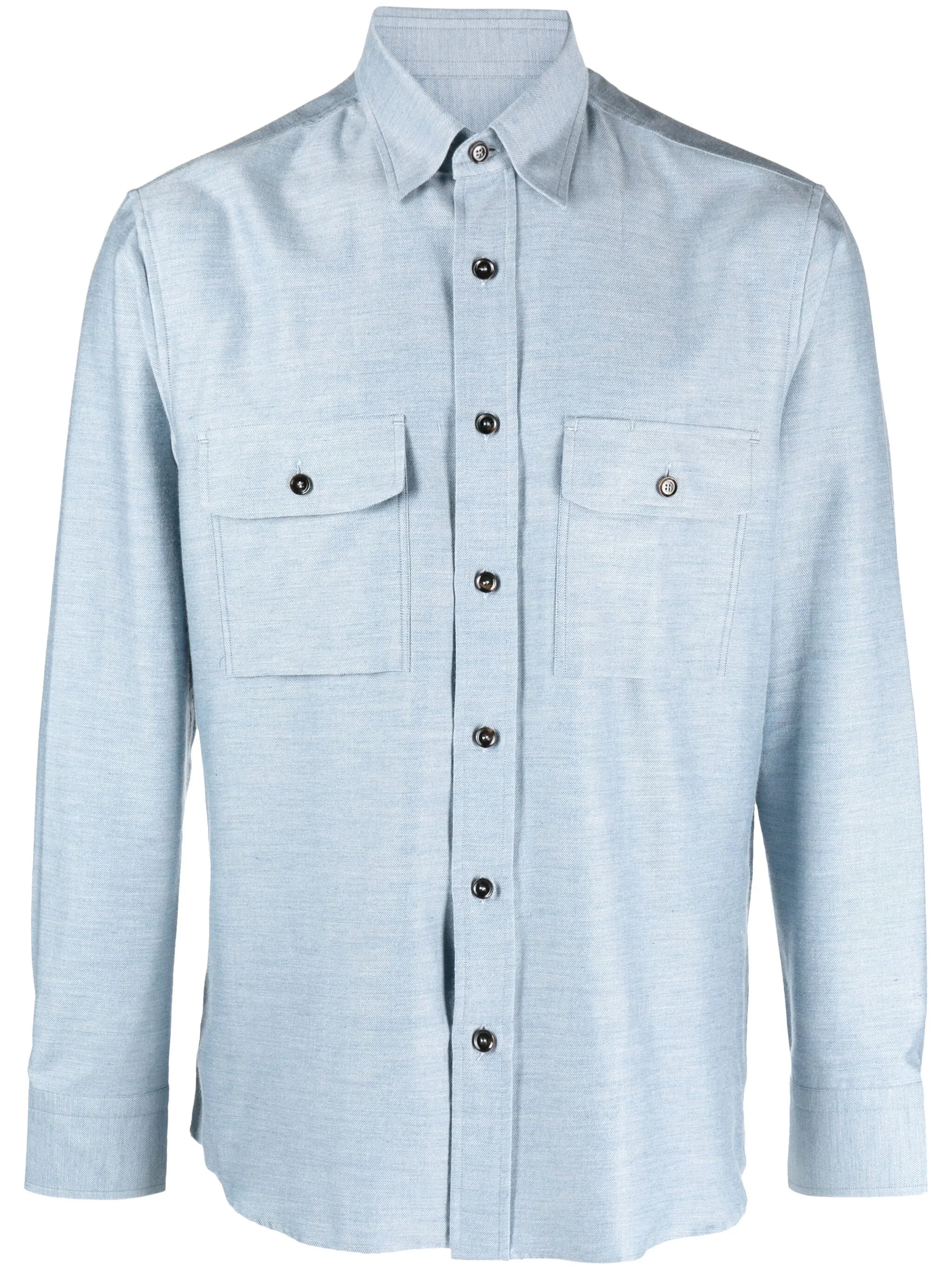 cotton cashmere-blend shirt