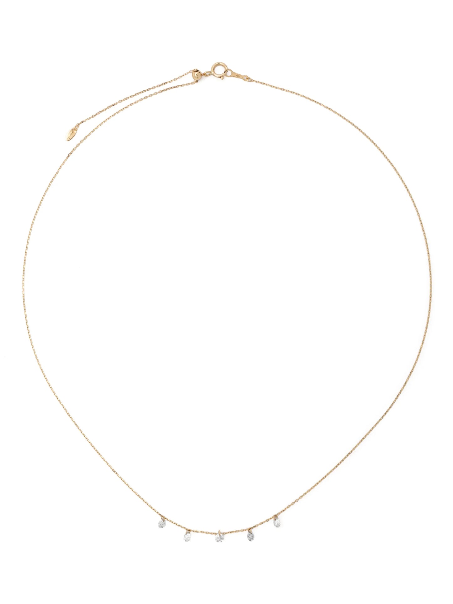 18kt yellow gold Danae diamond necklace
