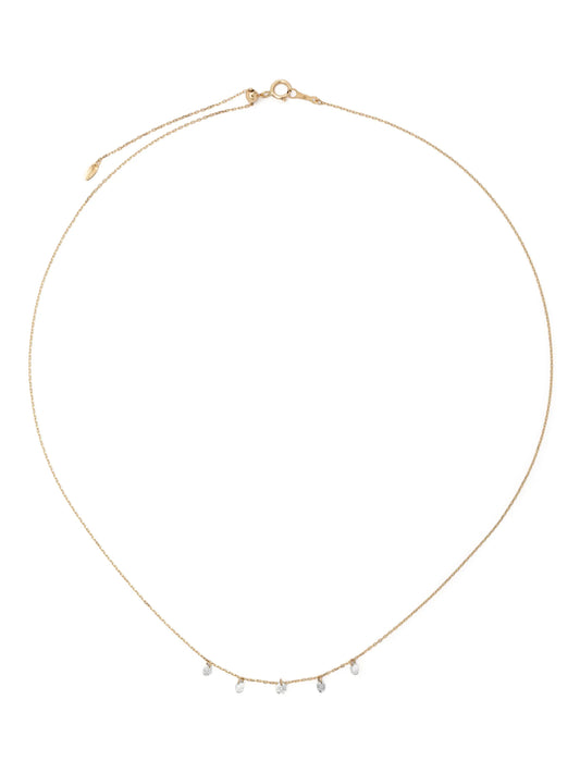 18kt yellow gold Danae diamond necklace