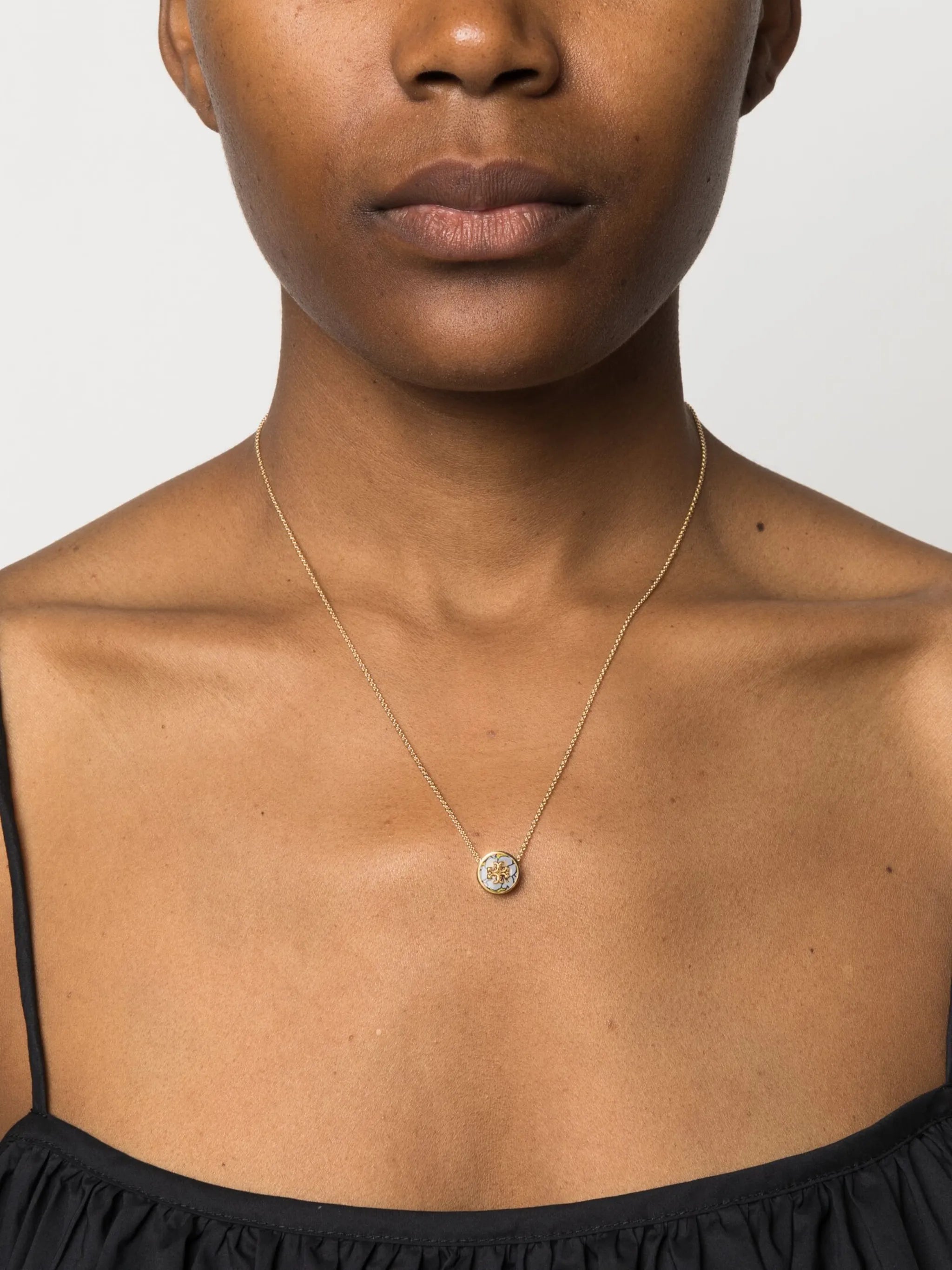 Kira floral-pendant necklace