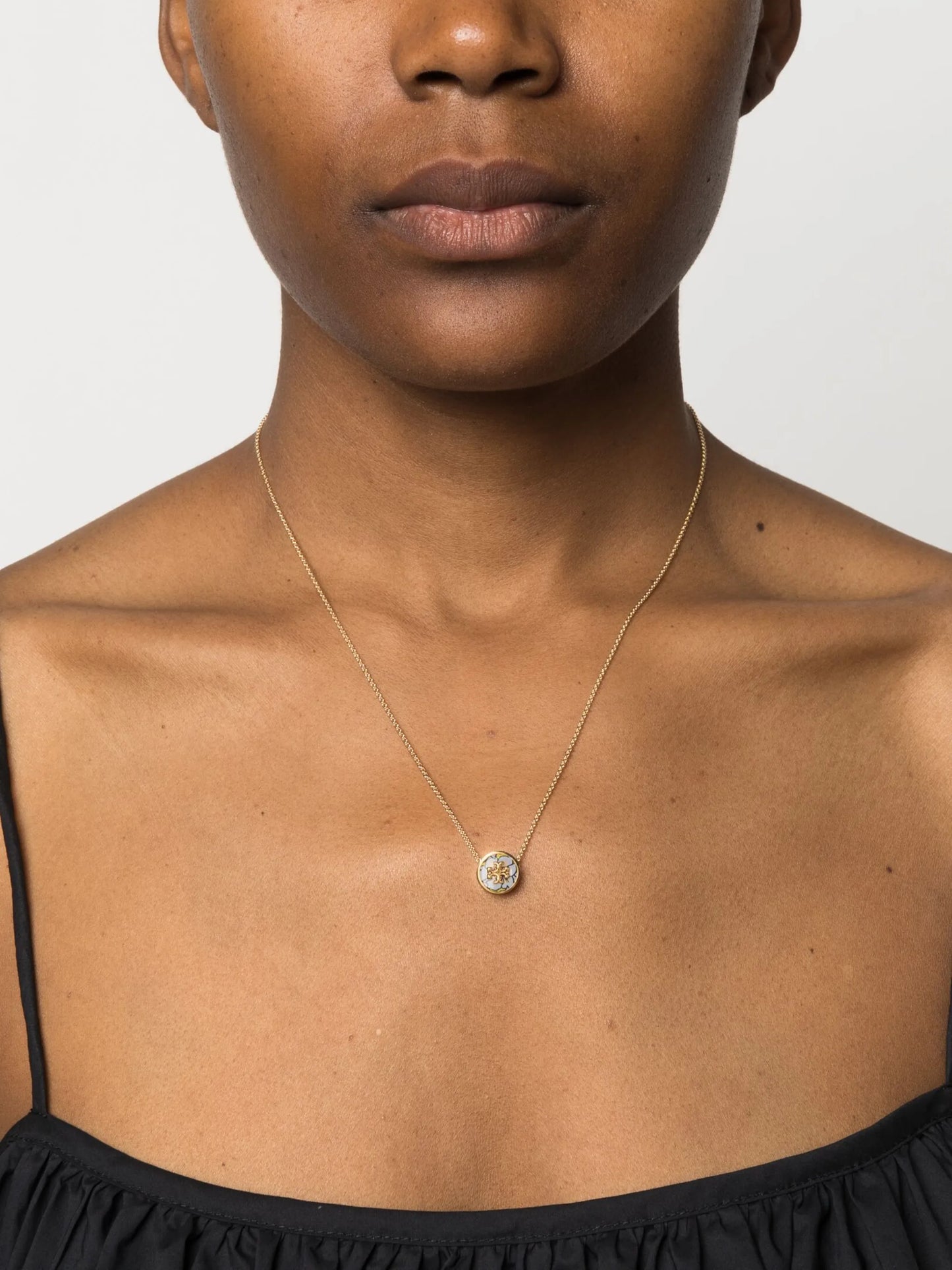 Kira floral-pendant necklace