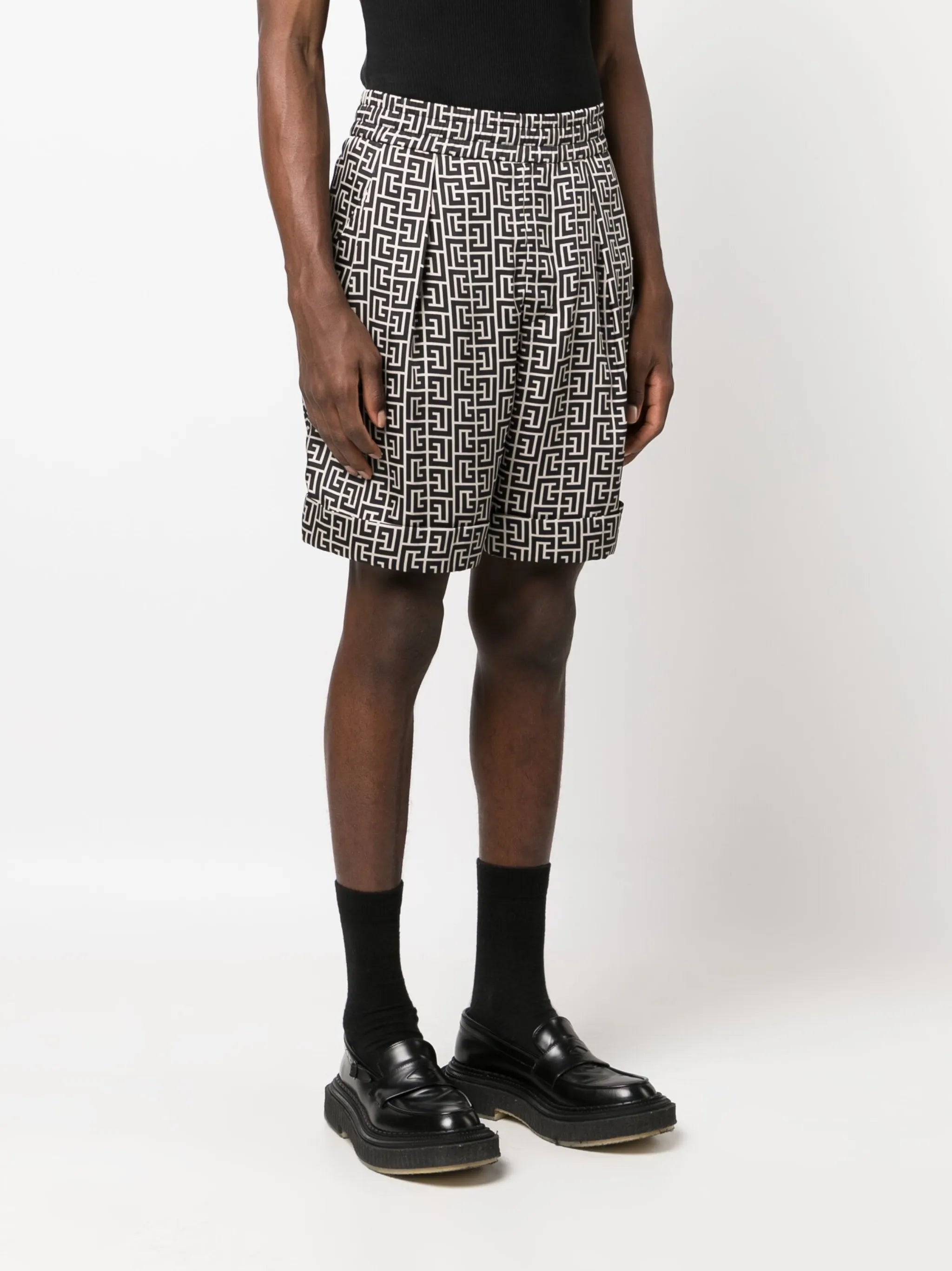 monogram-print bermuda shorts