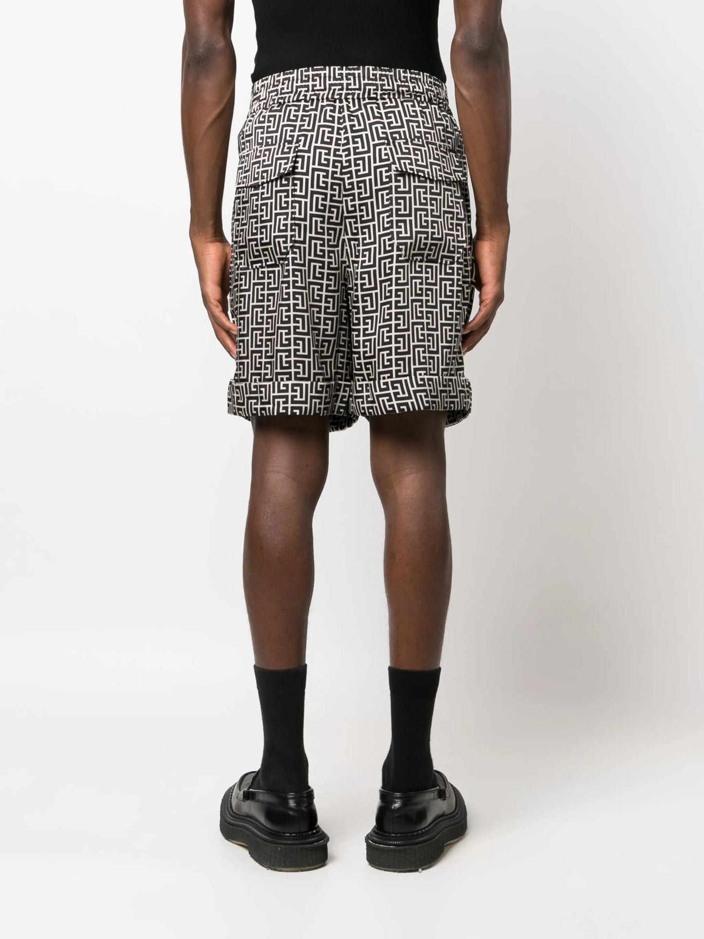 monogram-print bermuda shorts