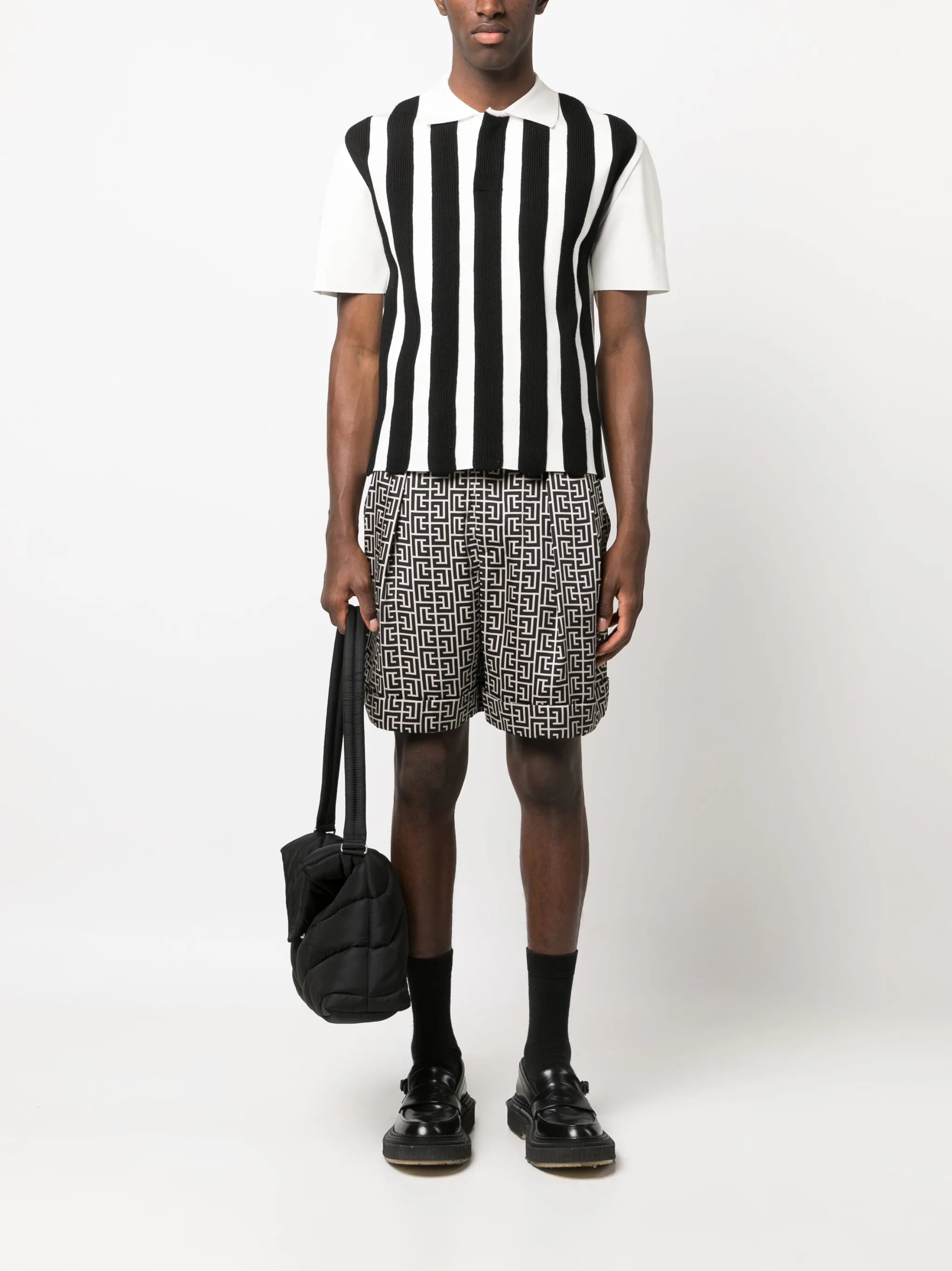 monogram-print bermuda shorts