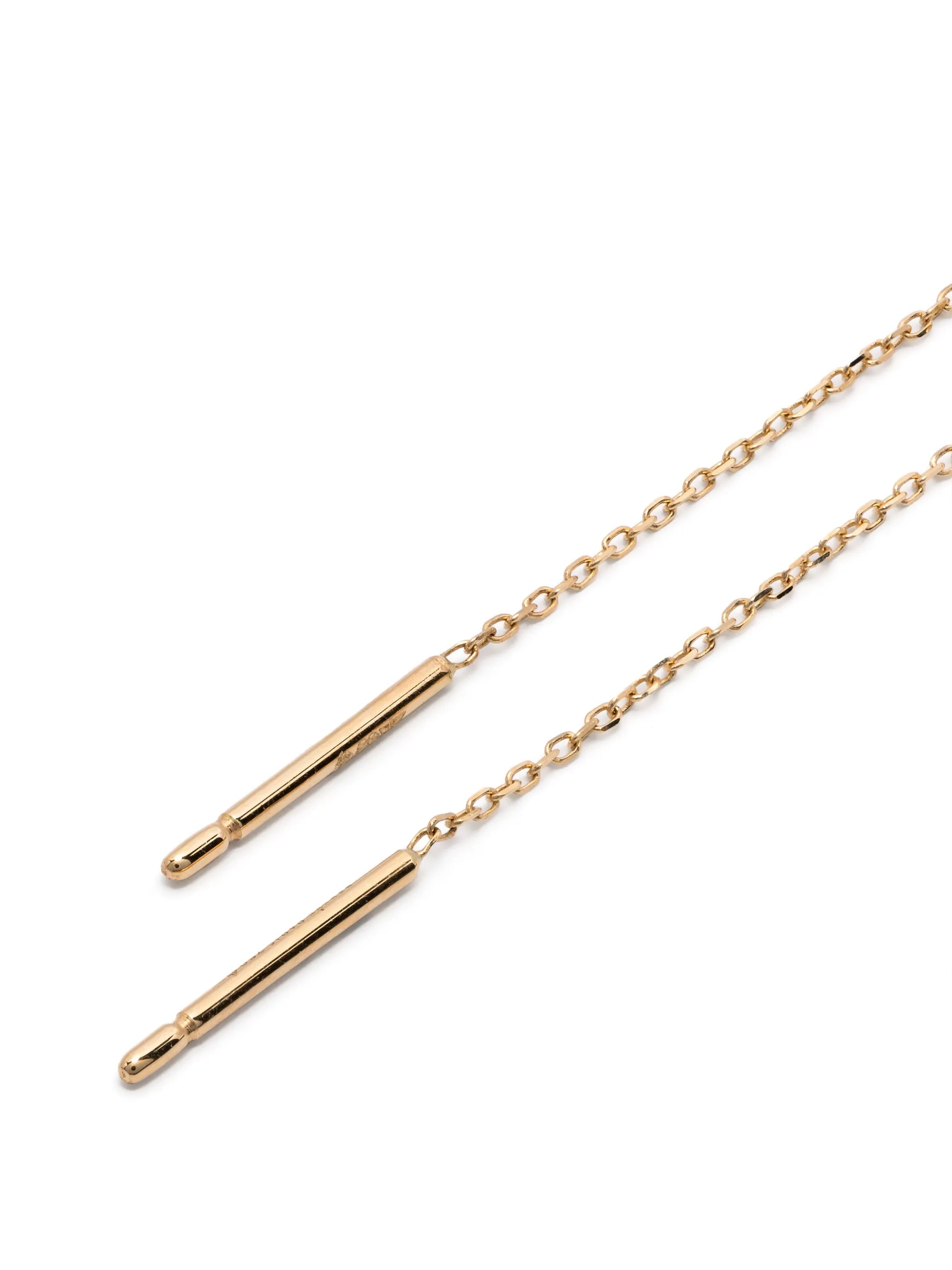 18kt yellow gold Danaé diamond earrings
