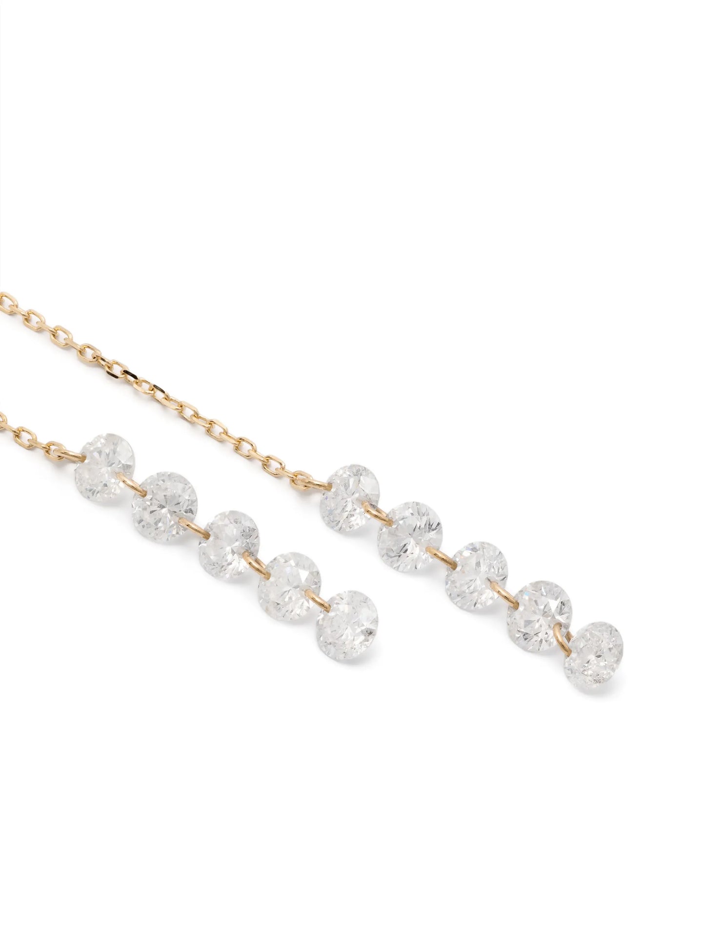 18kt yellow gold Danaé diamond earrings