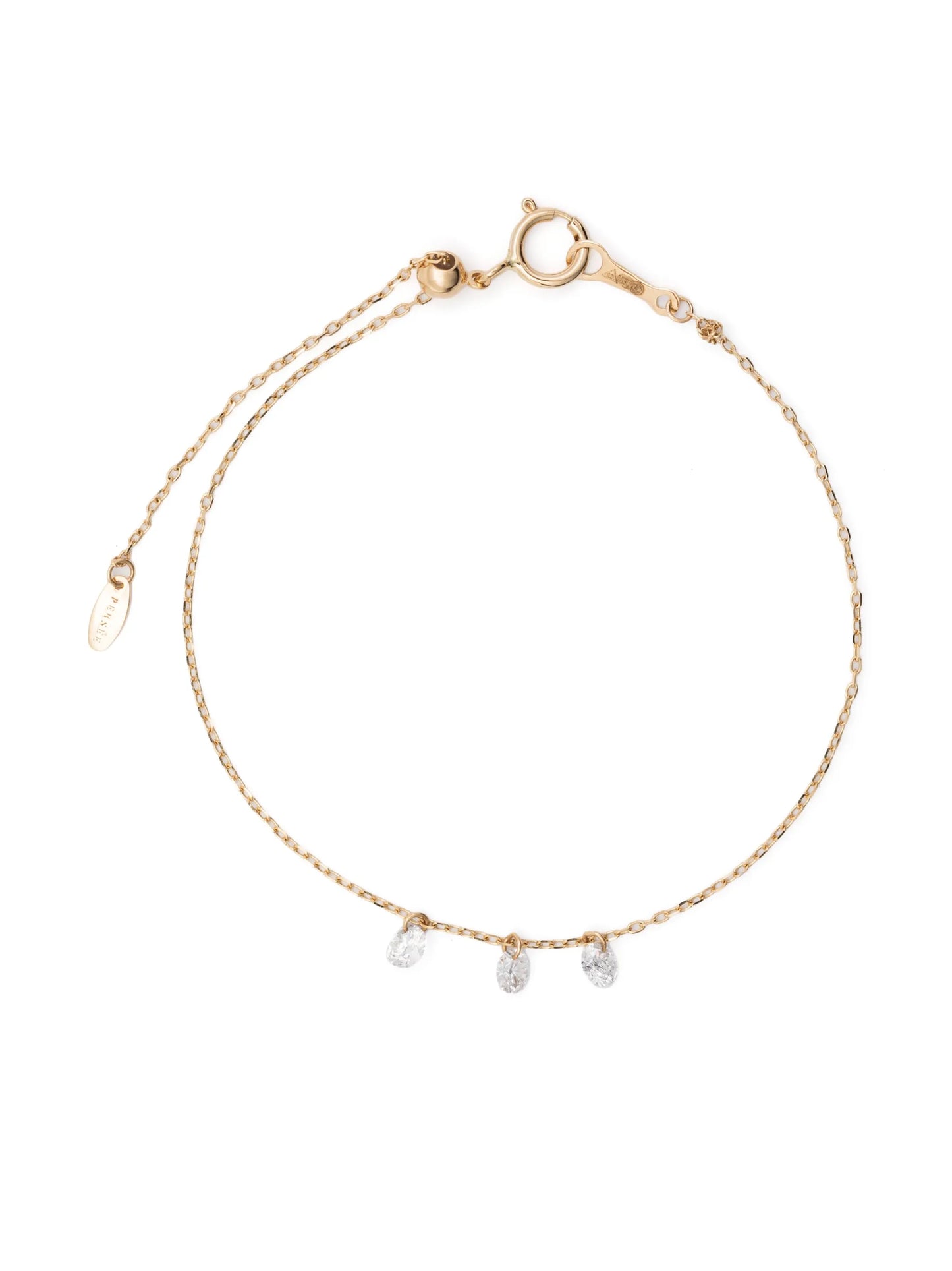 18kt yellow gold Danae Ligne diamond bracelet