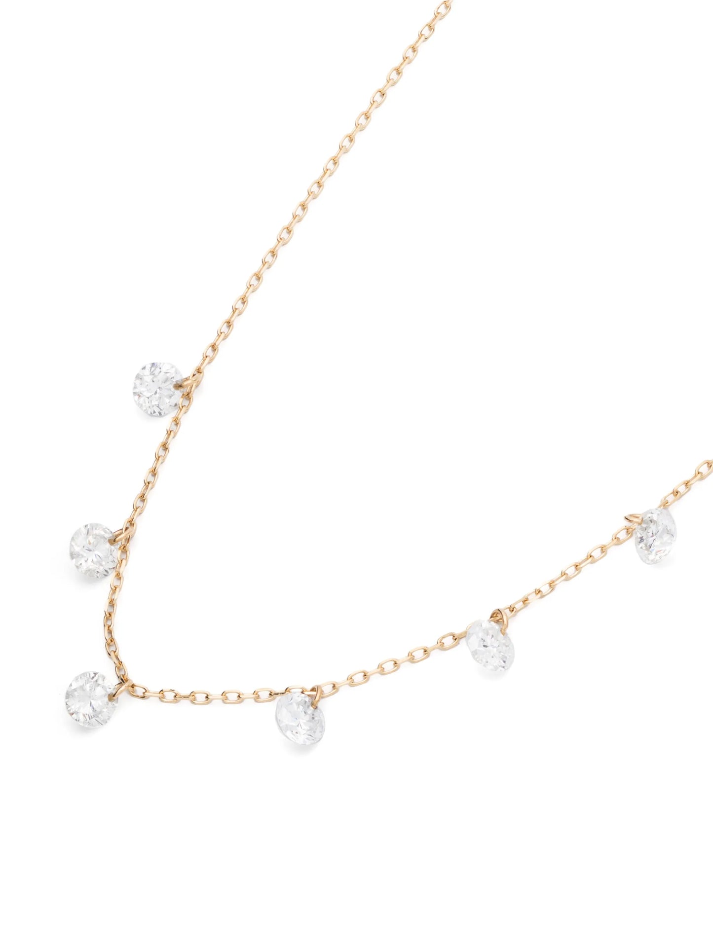 18kt yellow gold Danae diamond necklace
