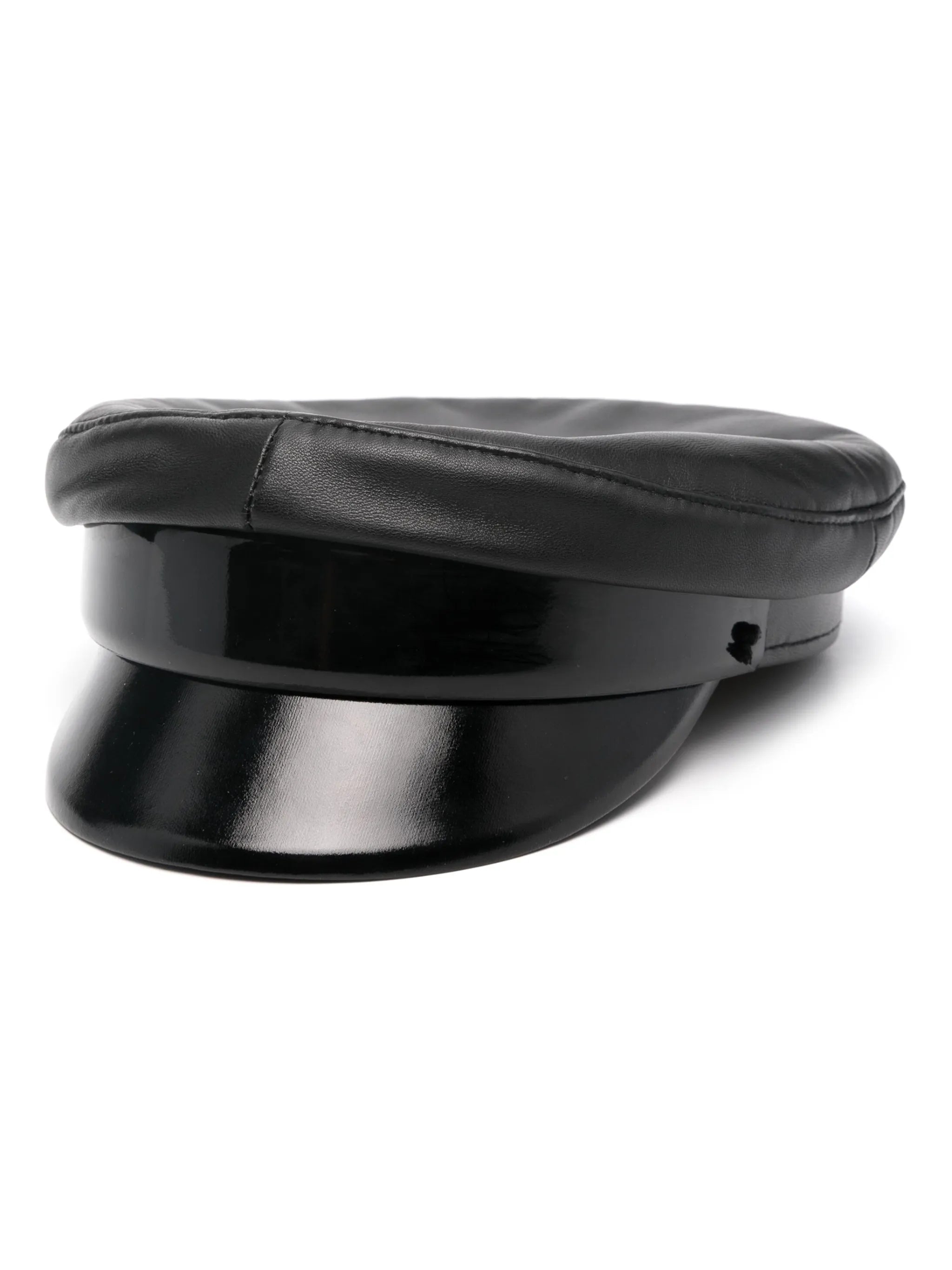 tonal leather Breton hat