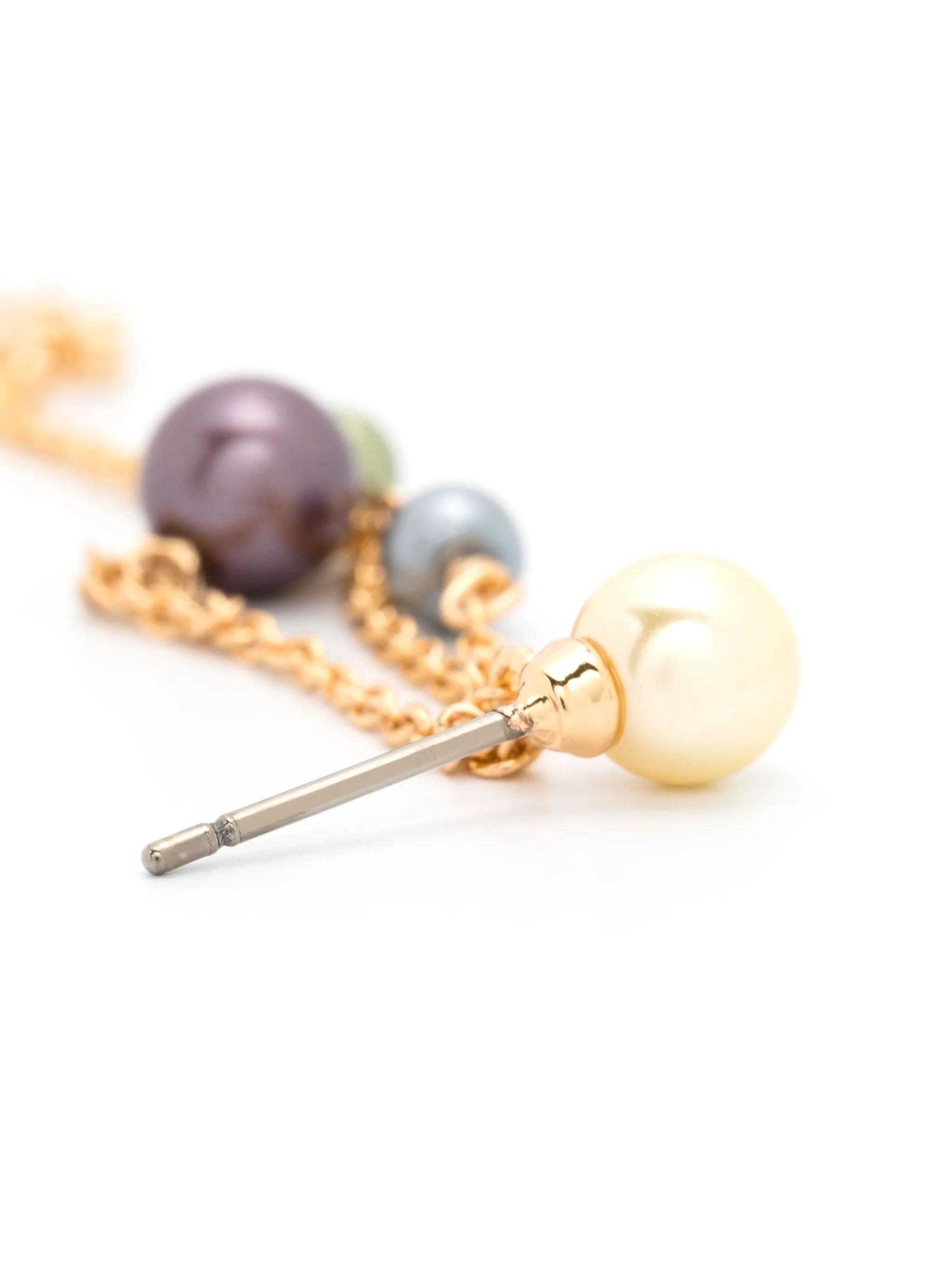 Kira Pearl Linear drop earrings