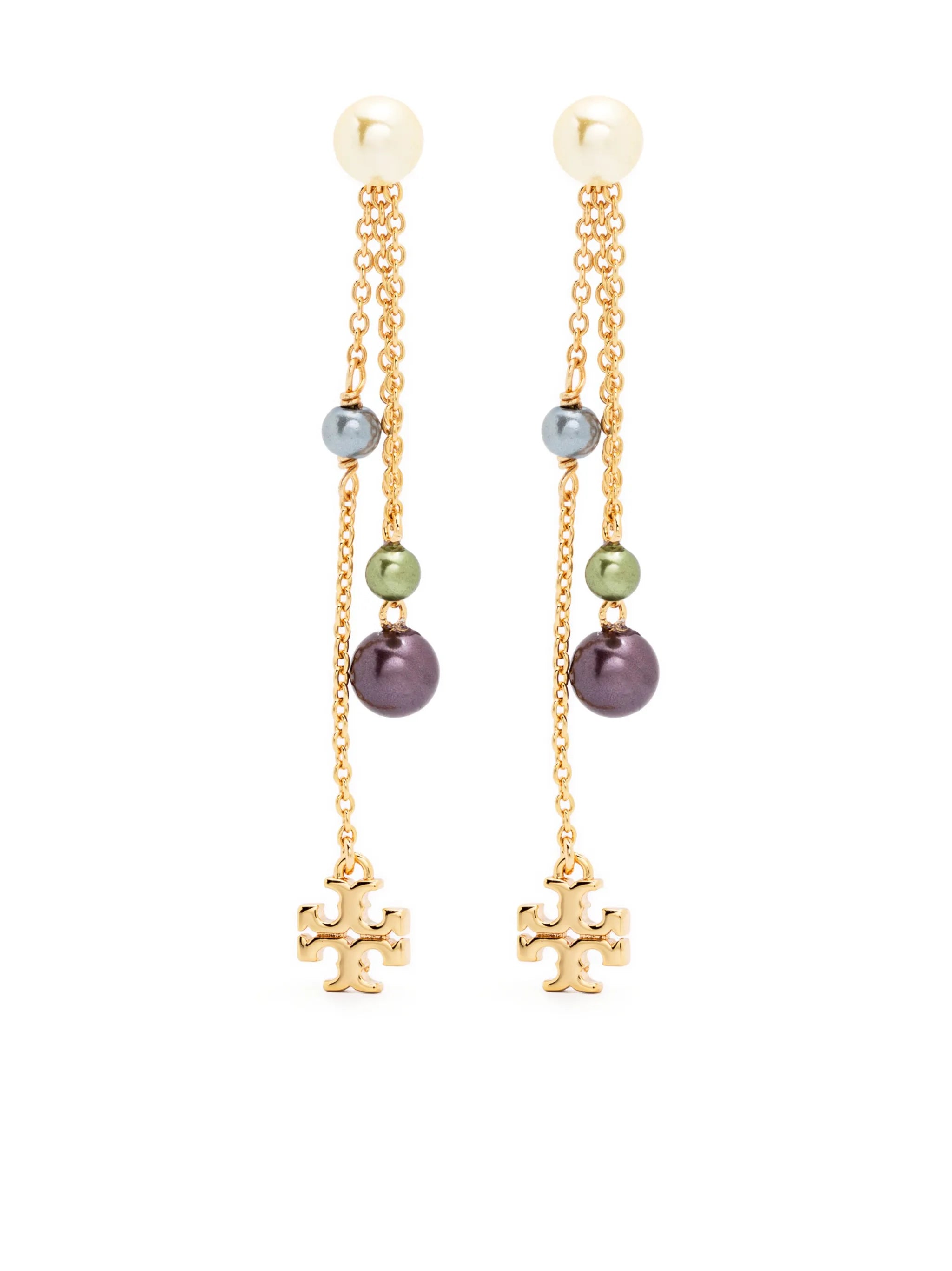 Kira Pearl Linear drop earrings